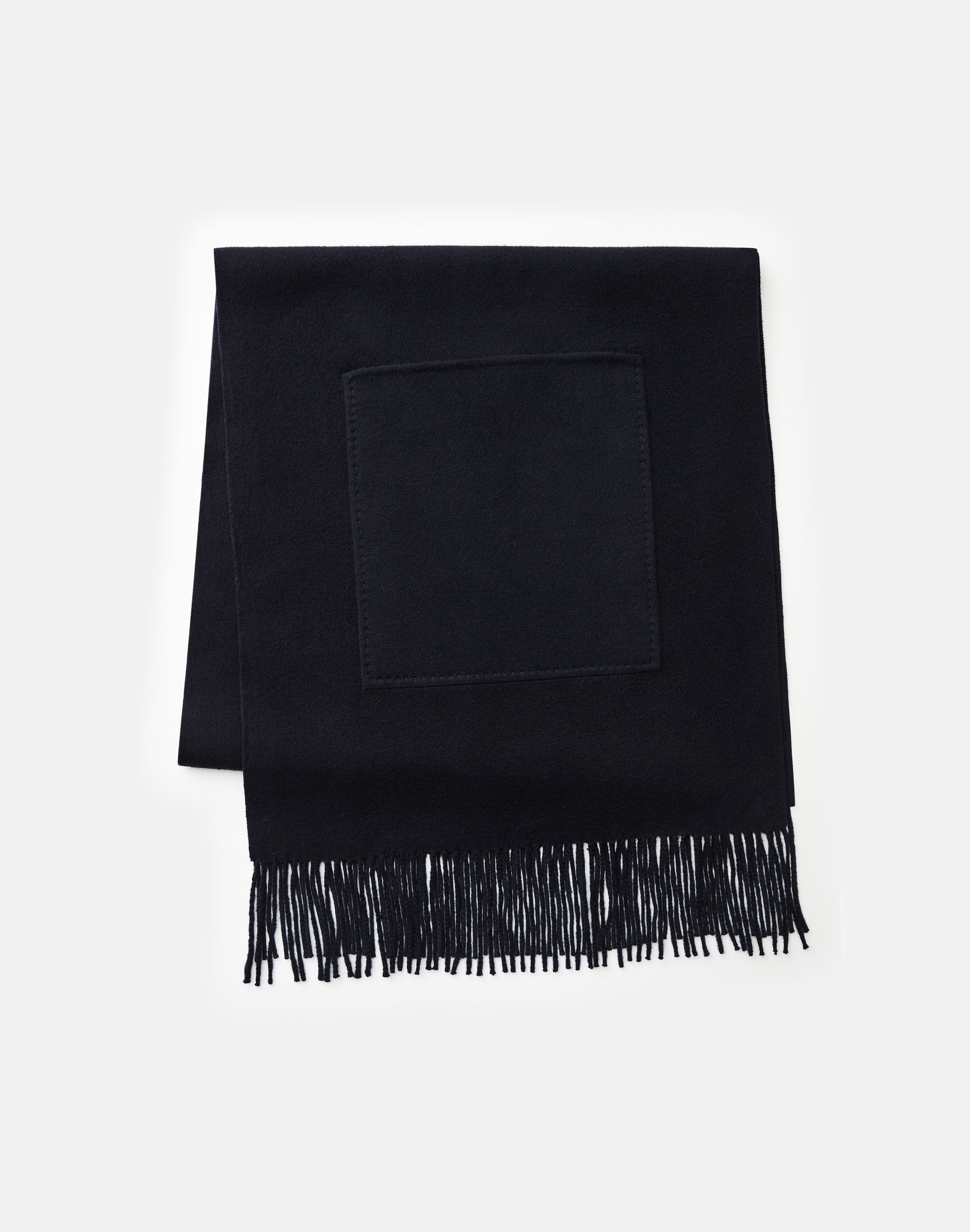 Wool-Cashmere Pocket Shawl