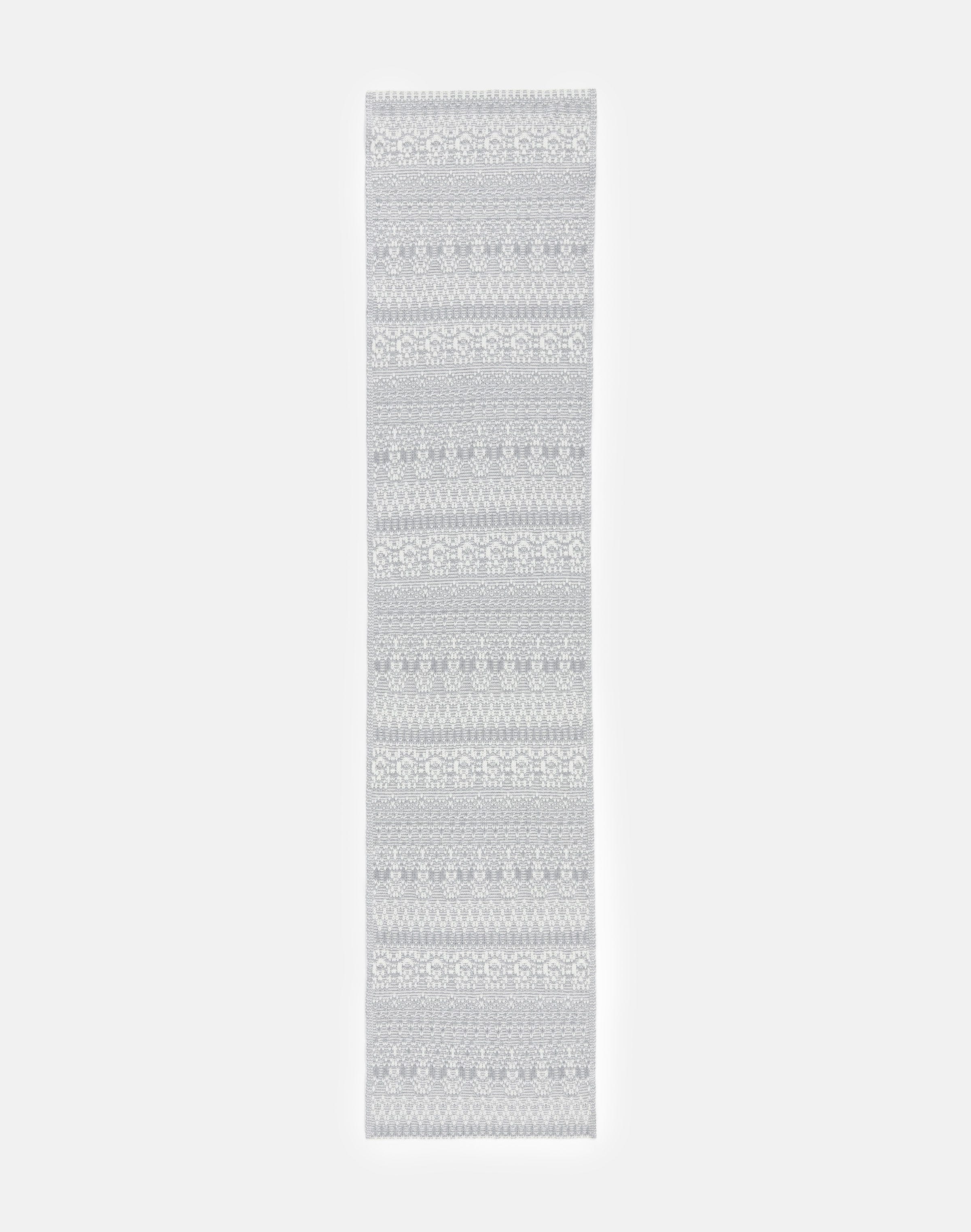 Merino Wool-Cashmere Fair Isle Scarf