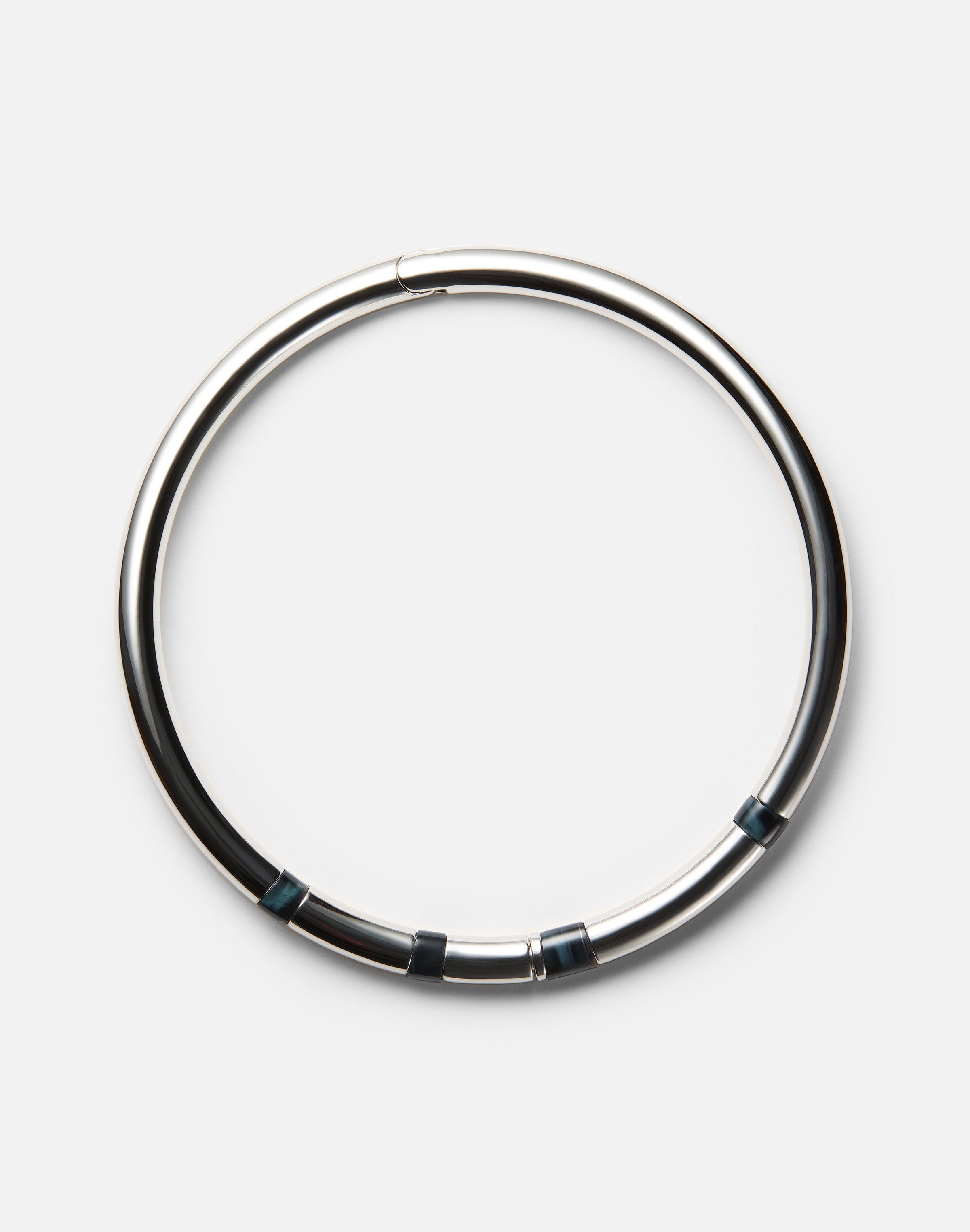 Modernist Semi-Precious Stone Collar Necklace