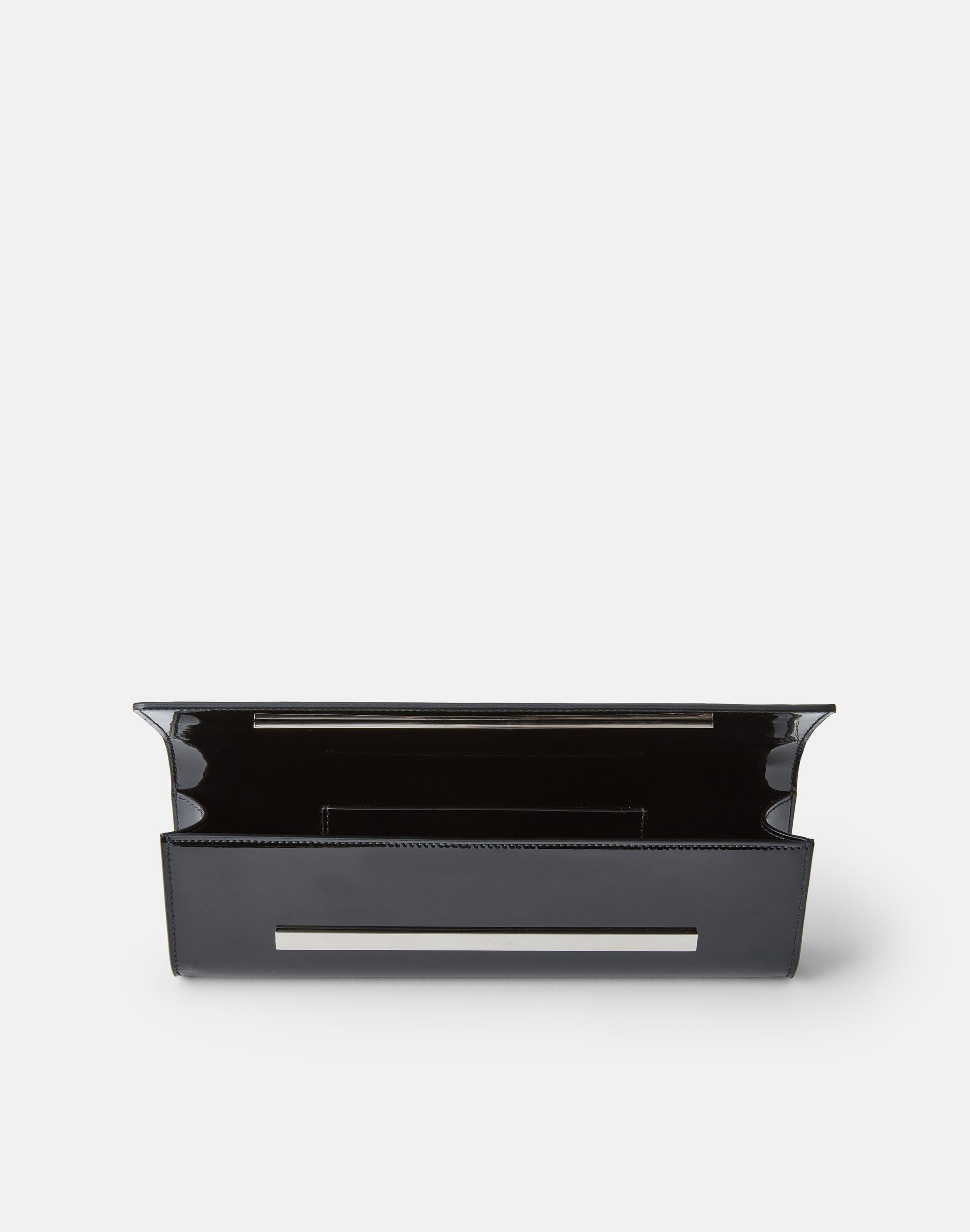 Leather East West Clutch