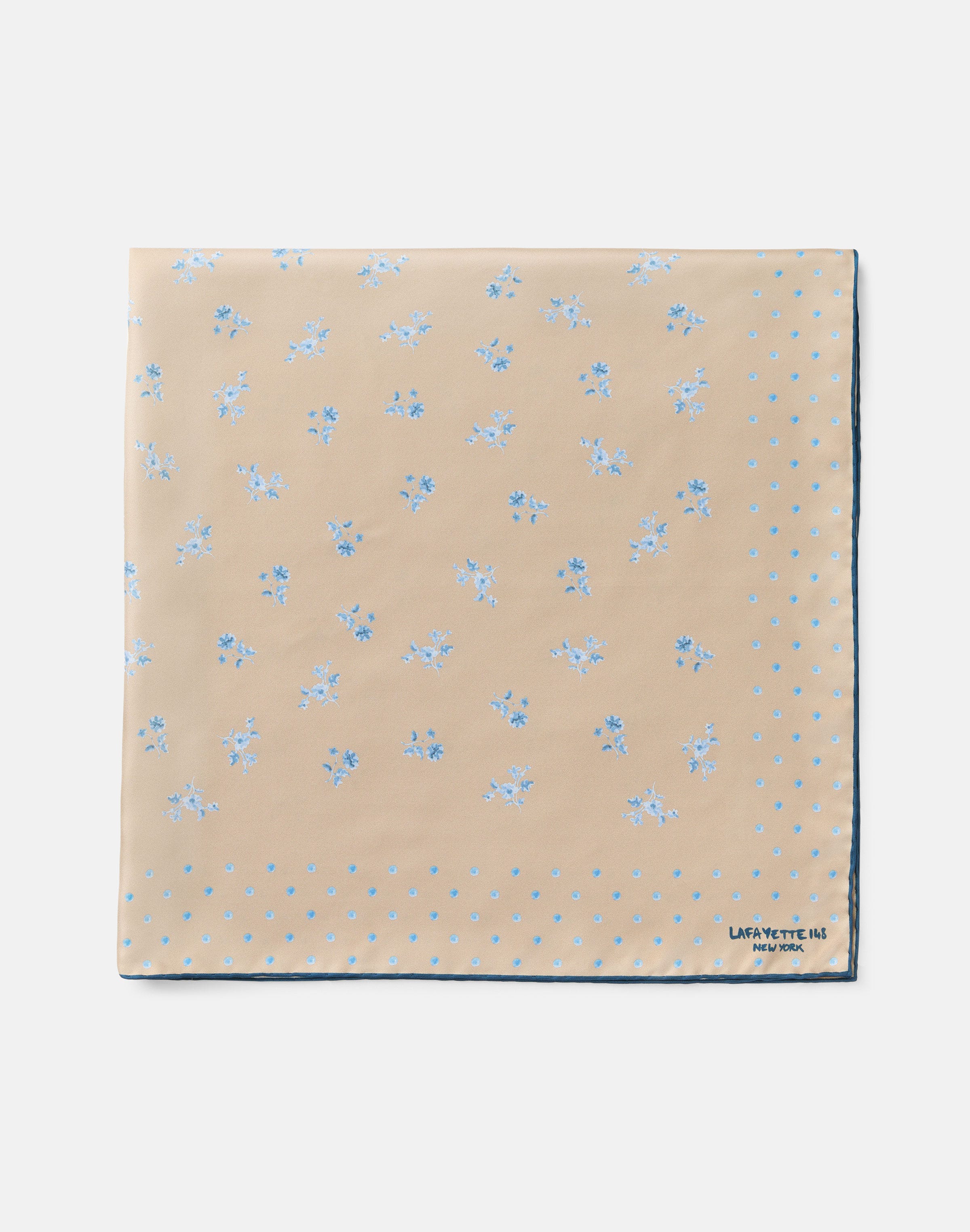 Ditsy Floral Print Silk Scarf