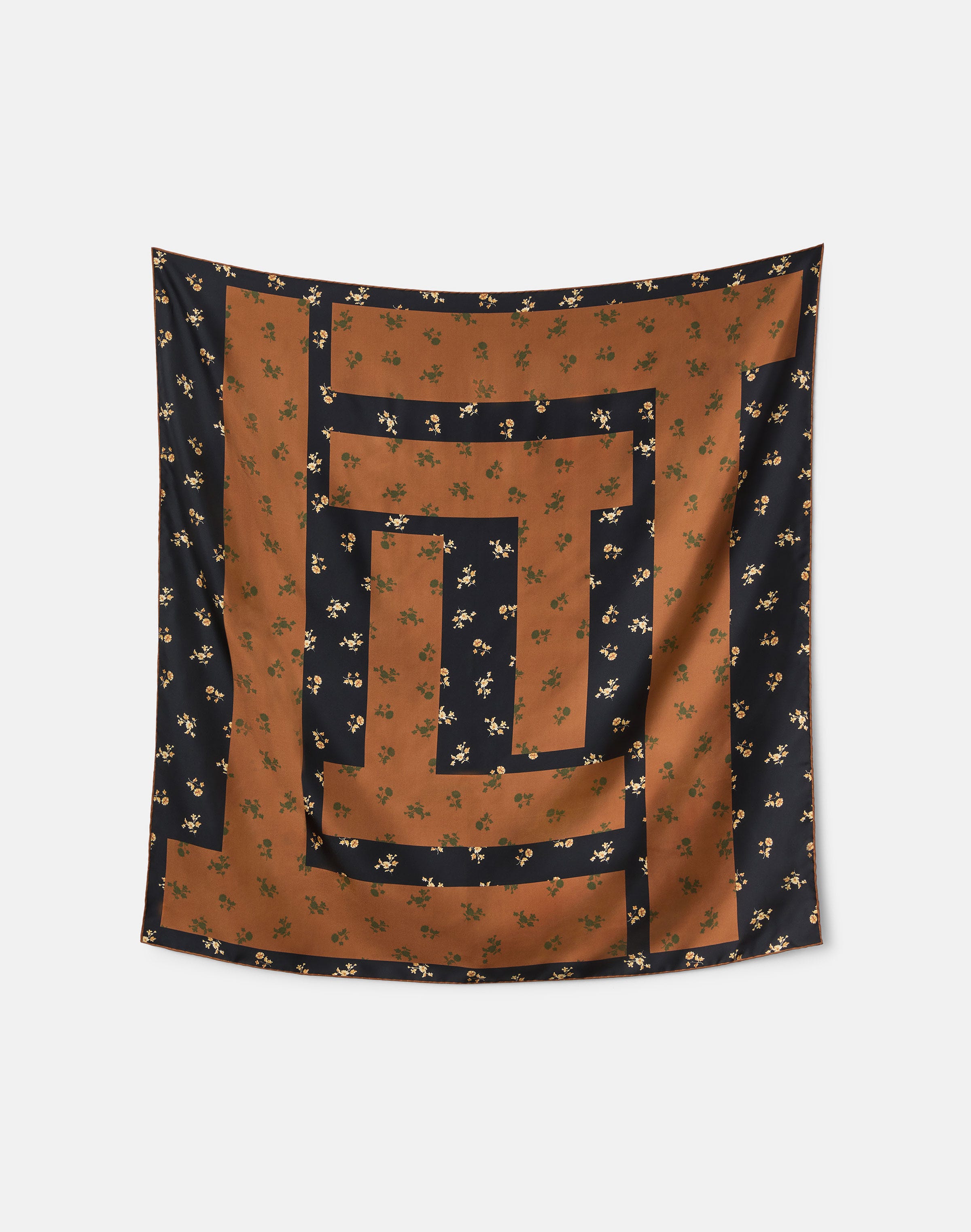 Ditsy Floral Print L Beam Scarf