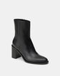 Calfskin Leather Heeled Ankle Bootie