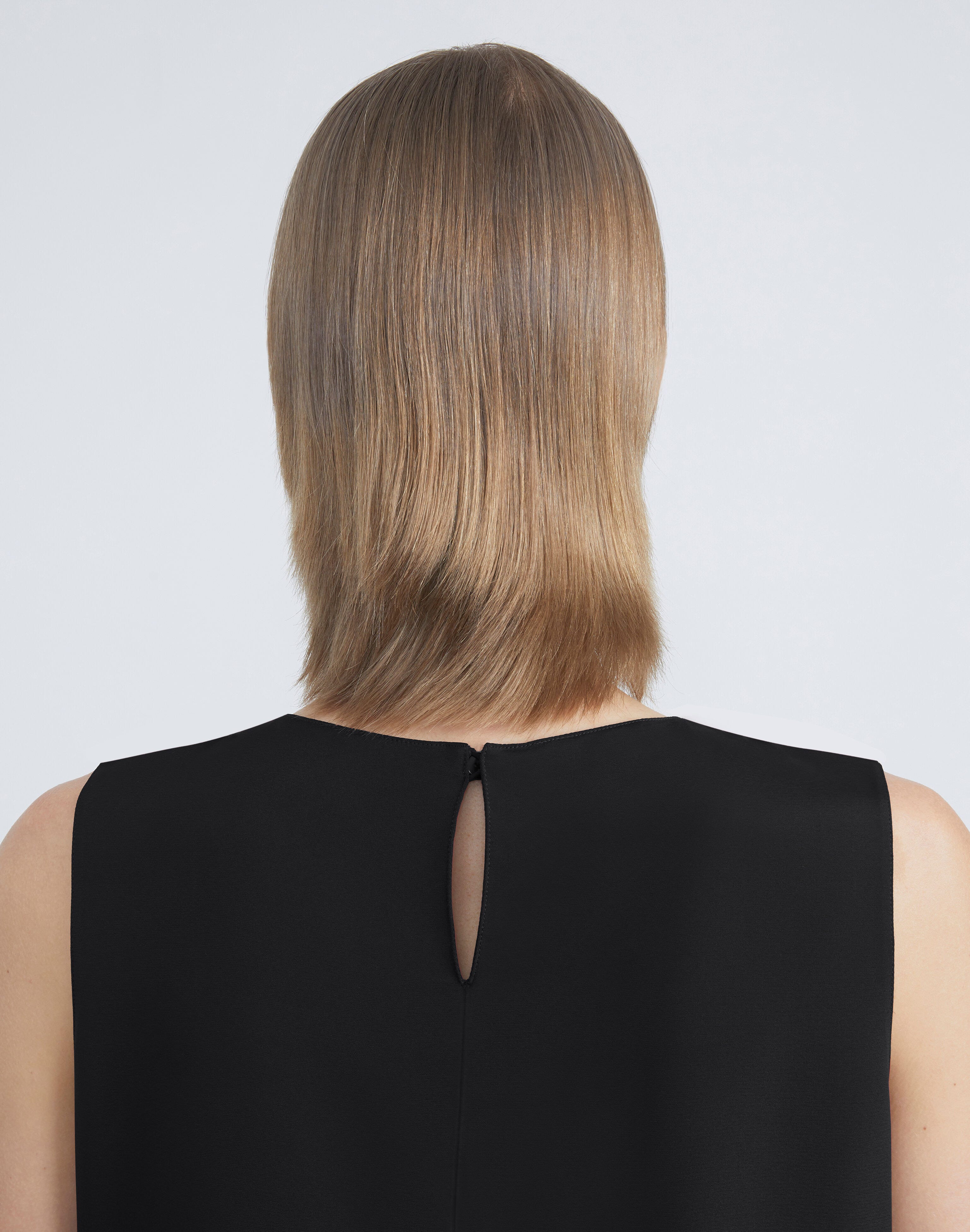 Petite Silk Crepe De Chine Sleeveless Blouse