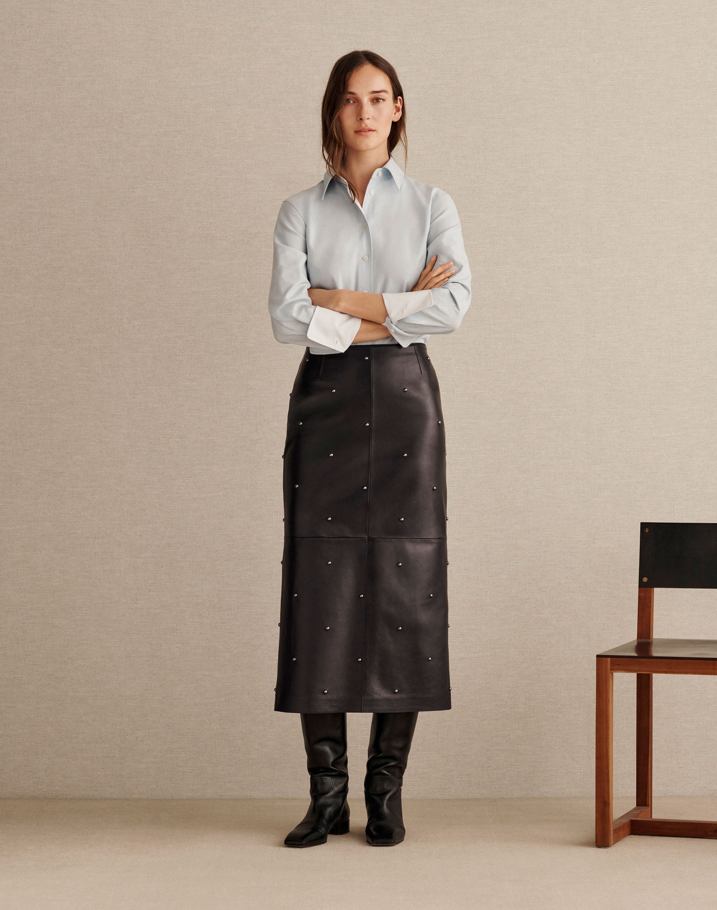 Cotton Oxford Fitted Shirt