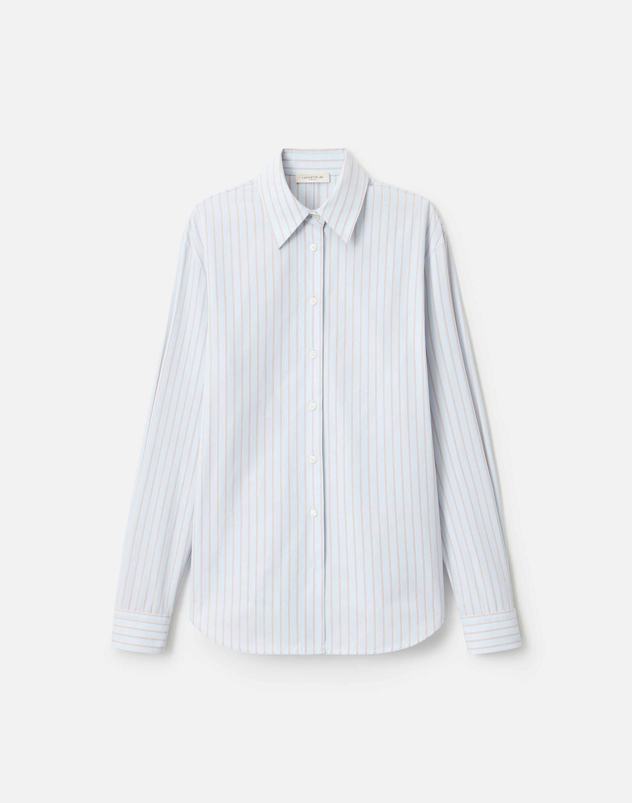 Aurora Stripe Cotton Tailored Shirt
