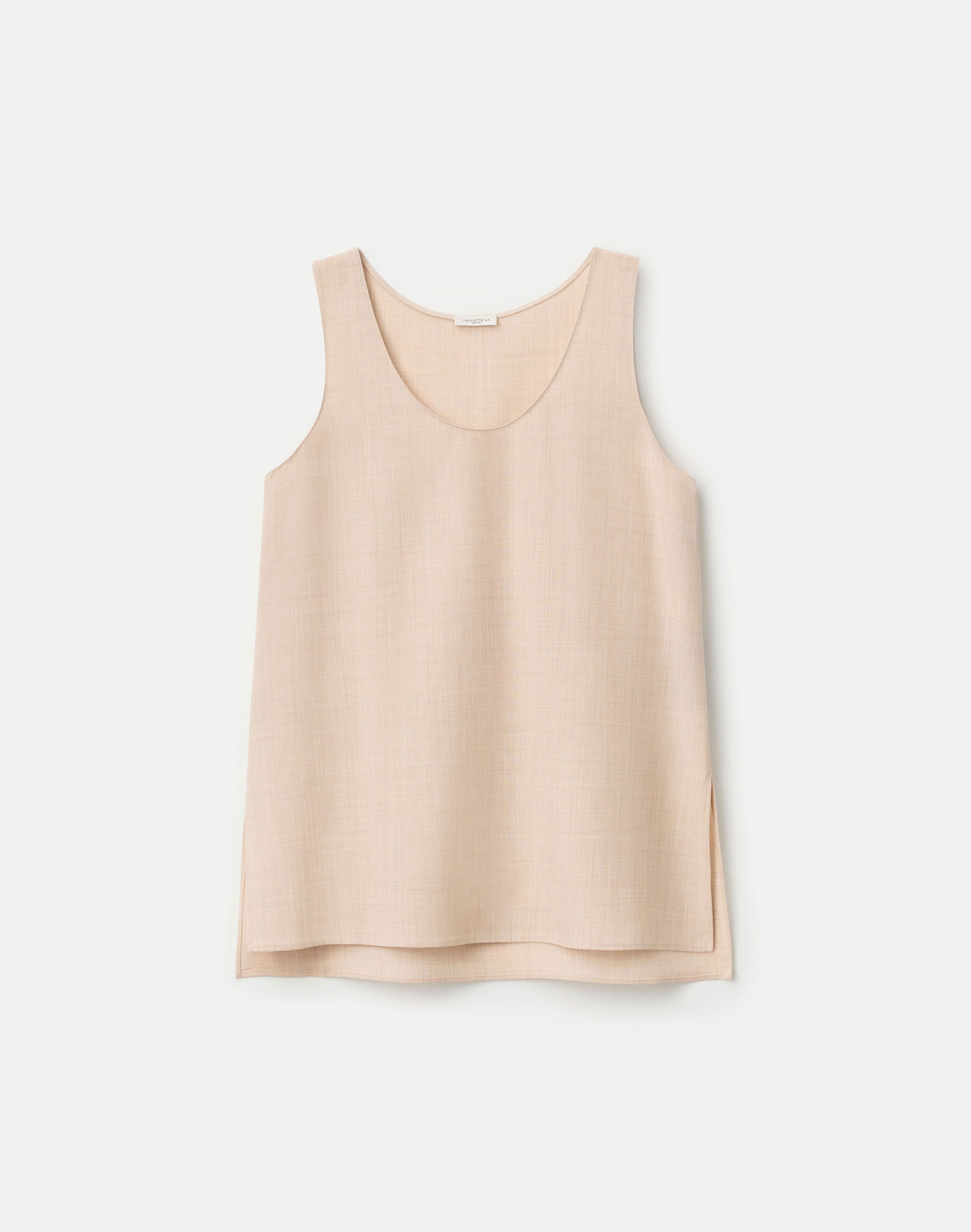 Fine Wool-Silk Long Tank