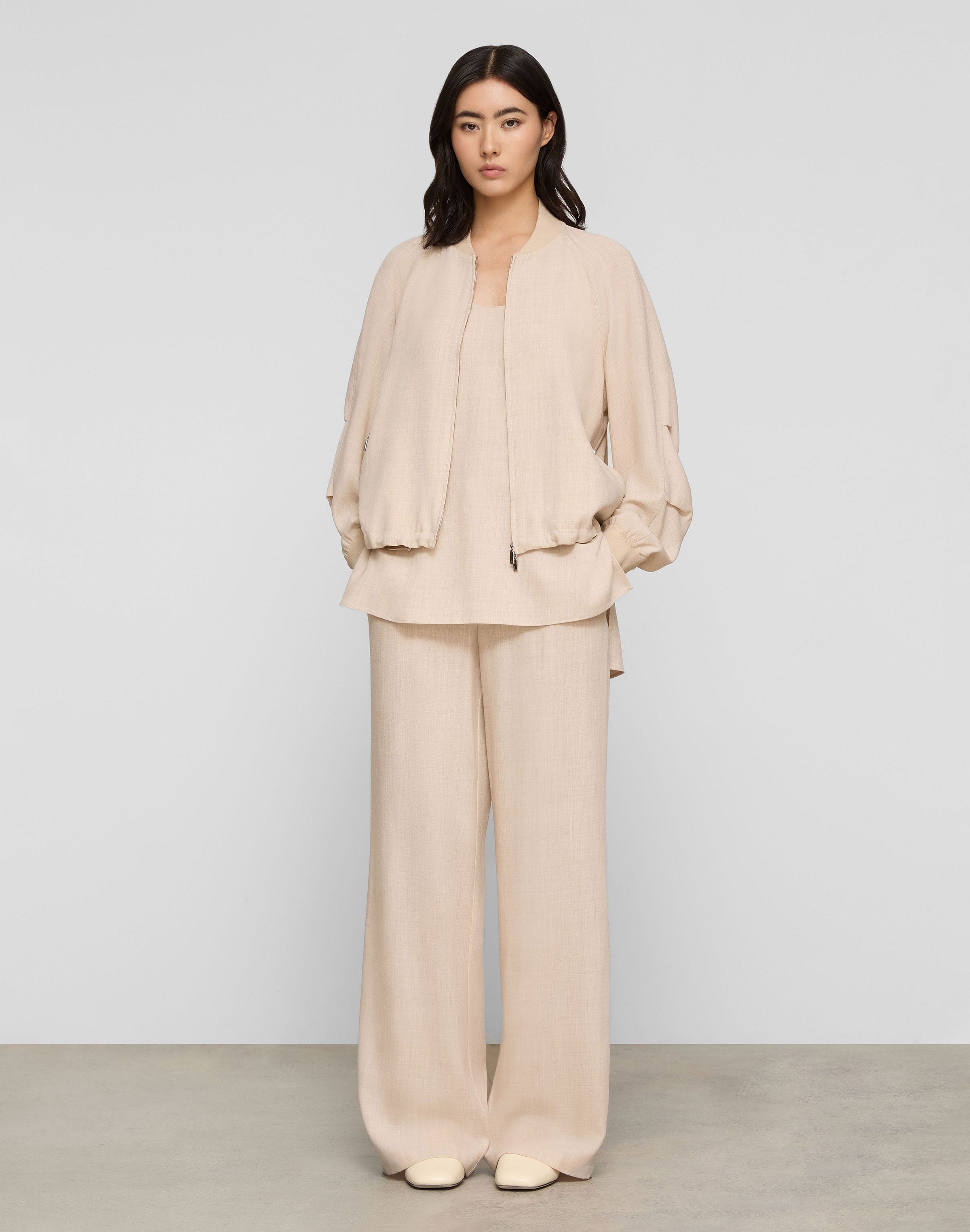 Fine Wool-Silk Long Tank