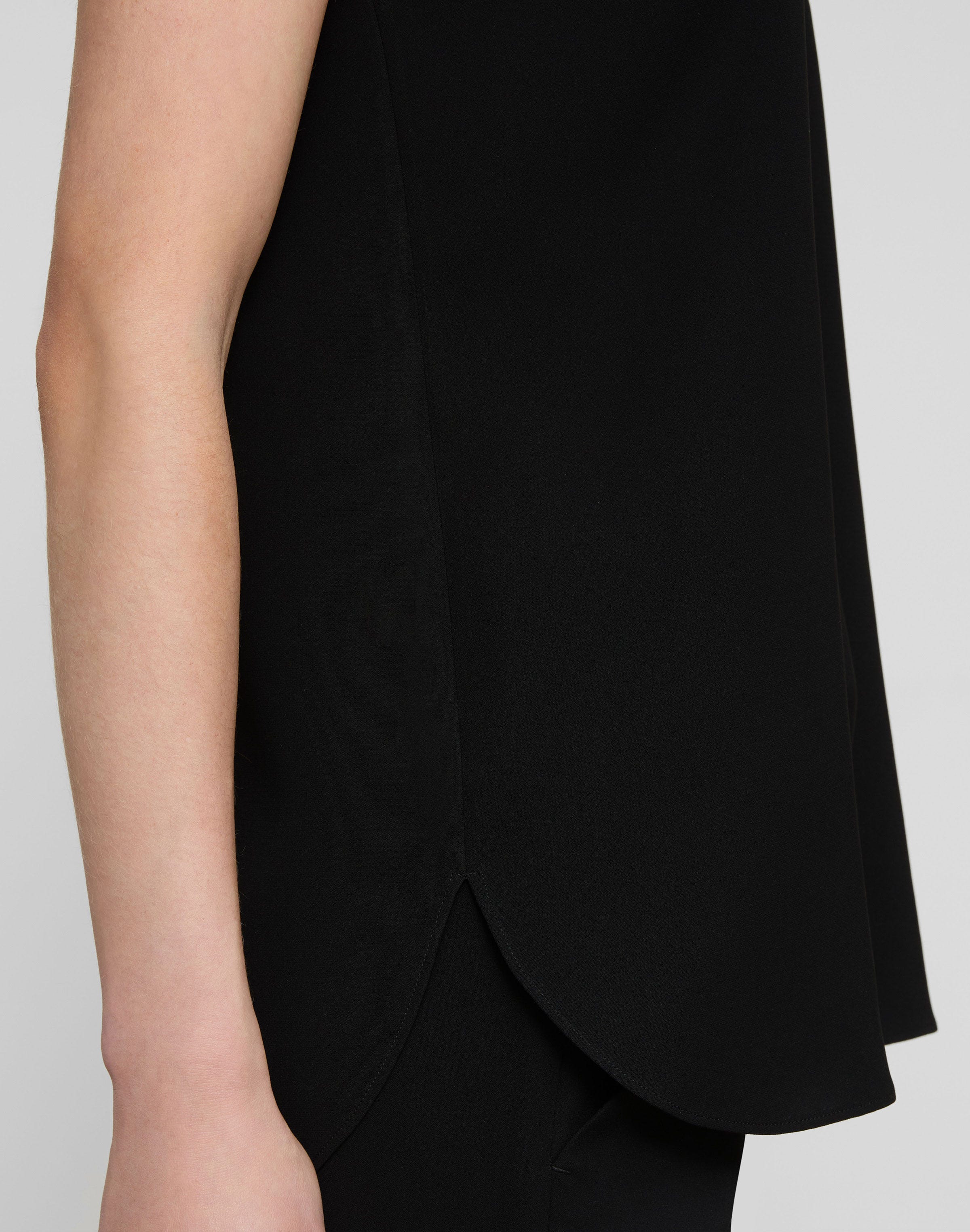 Plus-Size Responsible Finesse Crepe Sleeveless Blouse