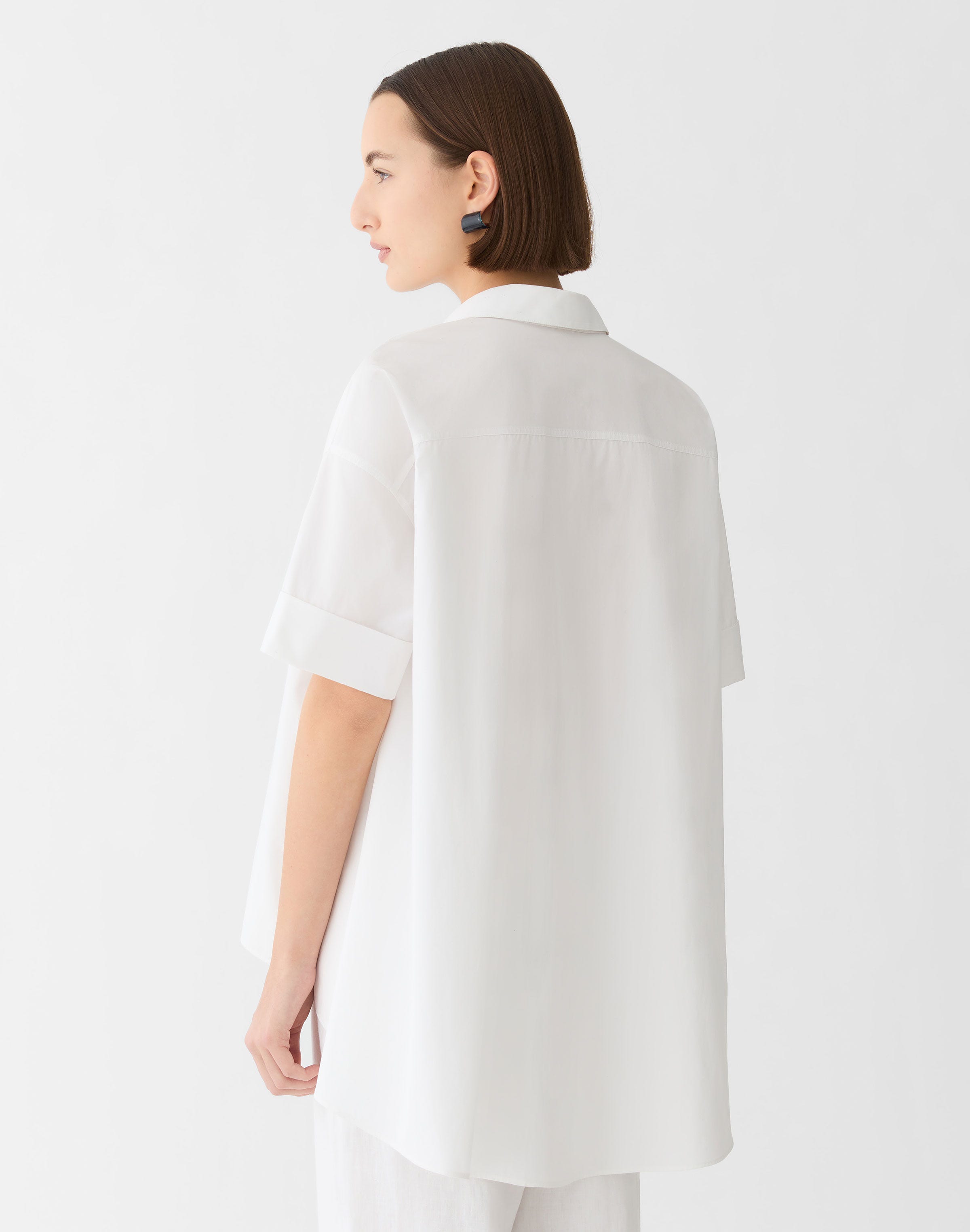 Organic Cotton Poplin Swing Shirt