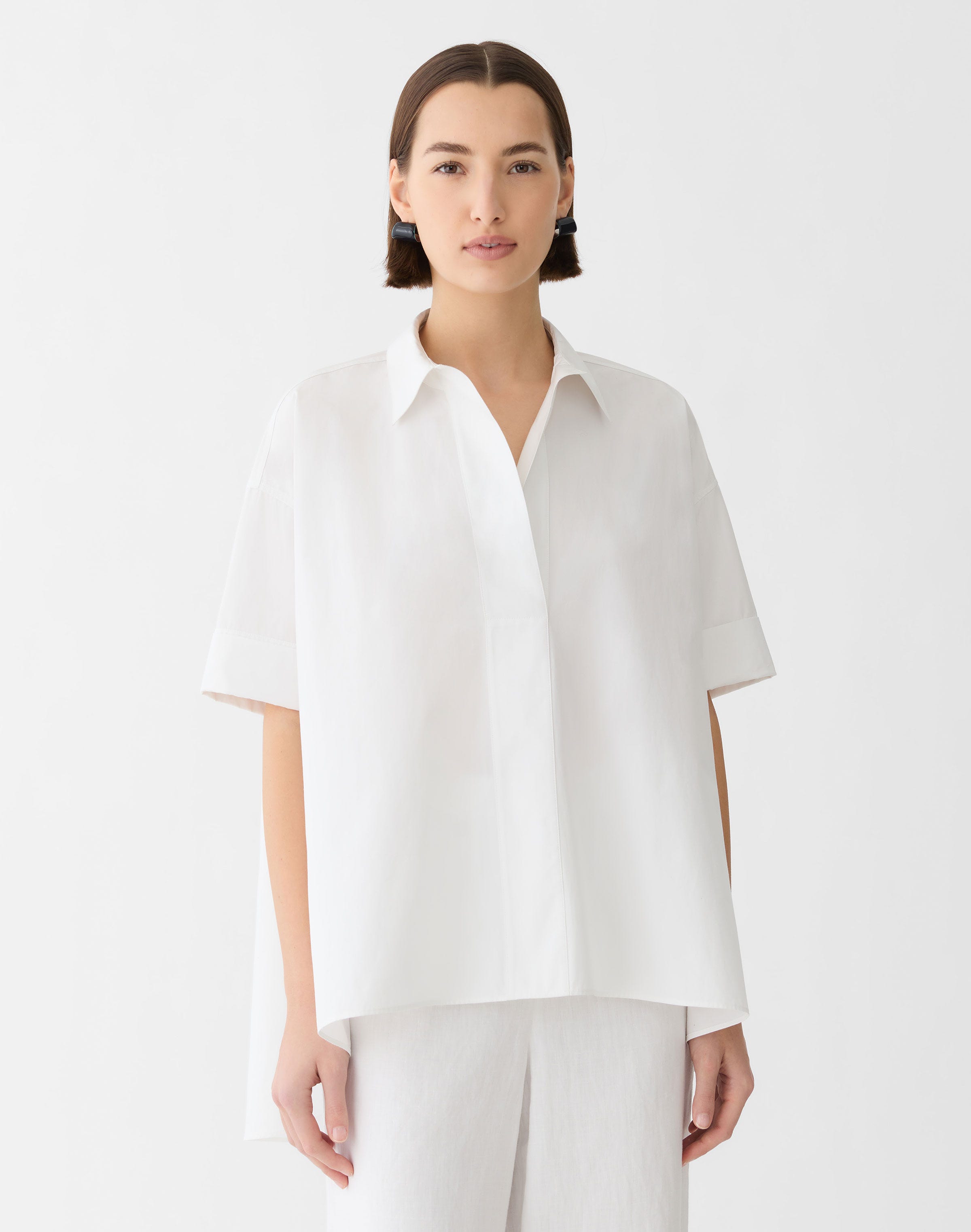 Organic Cotton Poplin Swing Shirt