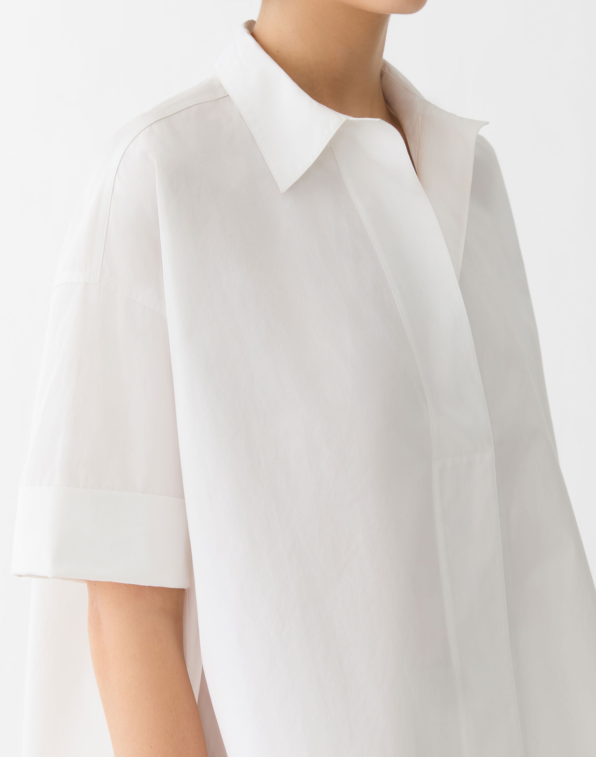 Organic Cotton Poplin Swing Shirt