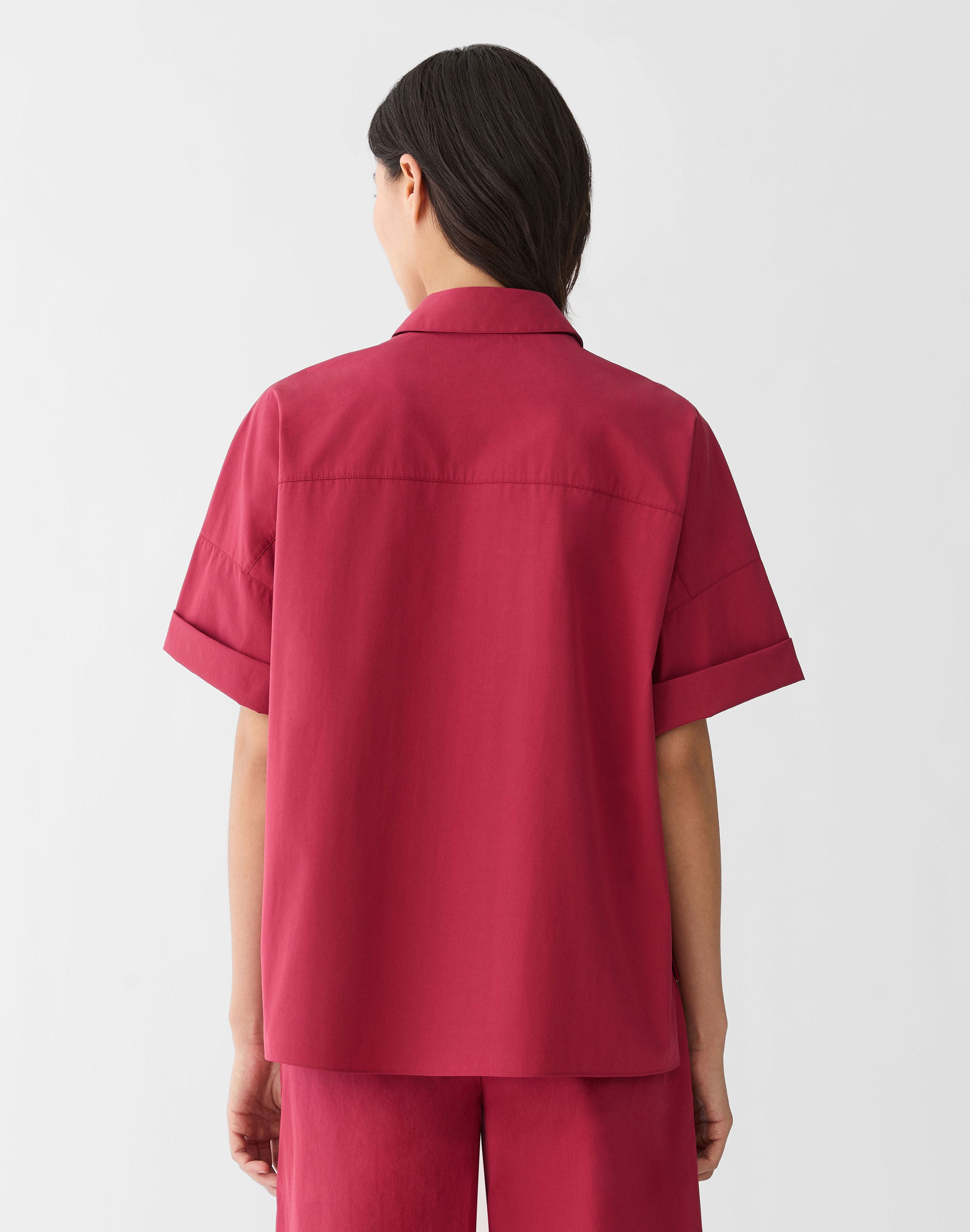 Organic Cotton Poplin Patch Pocket Shirt