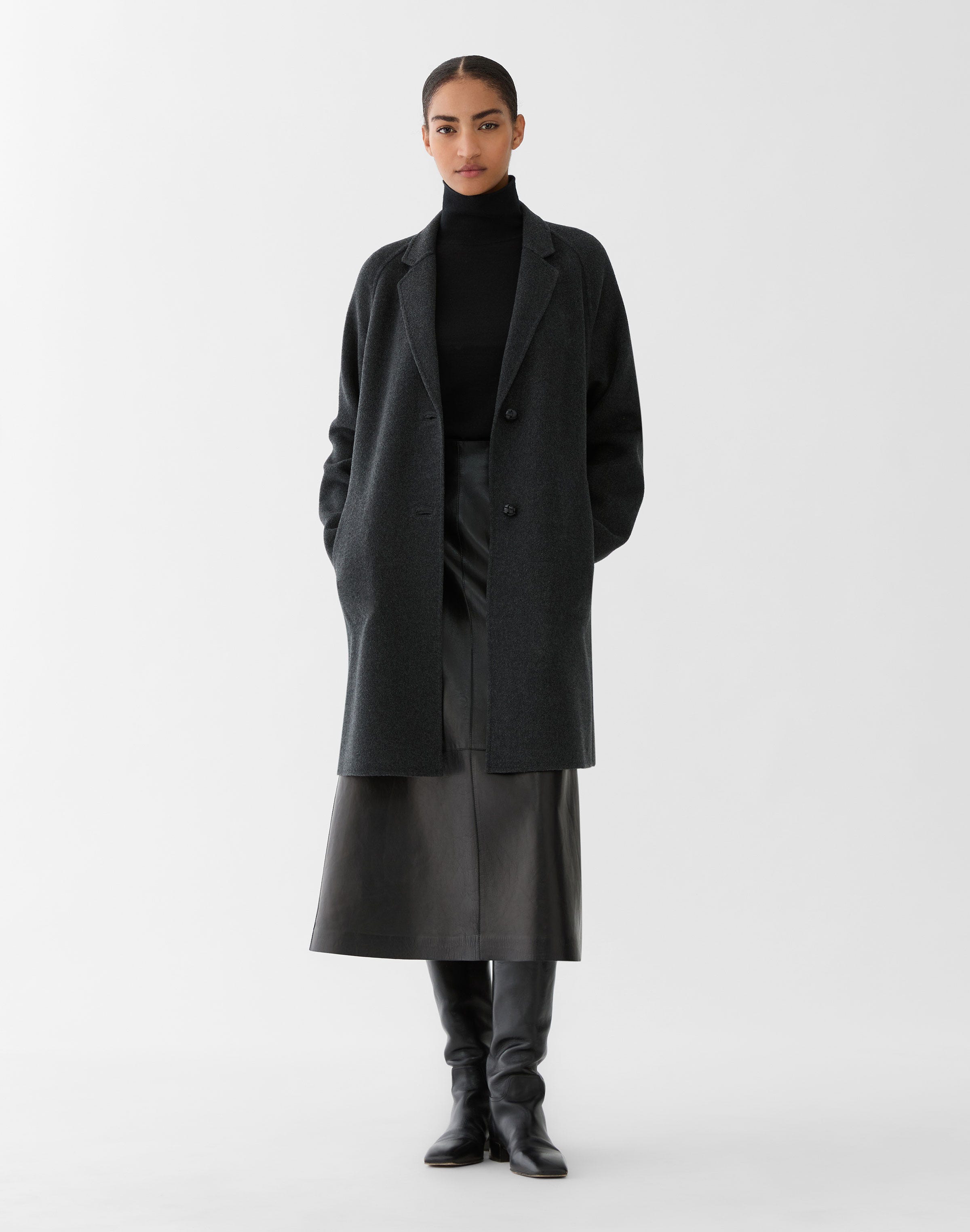 Cashmere Double Face Car Coat