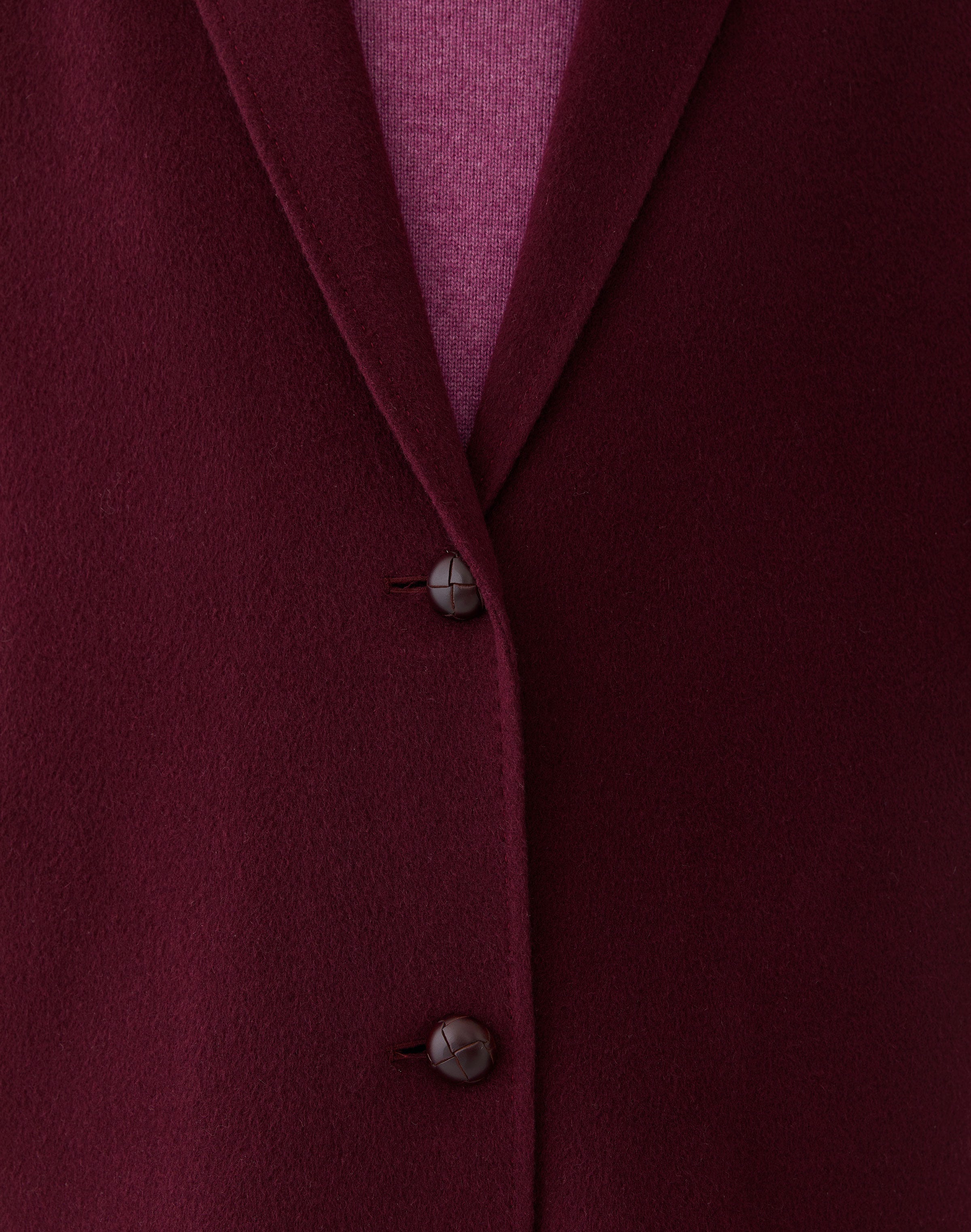 Wool-Cashmere Double Face Car Coat