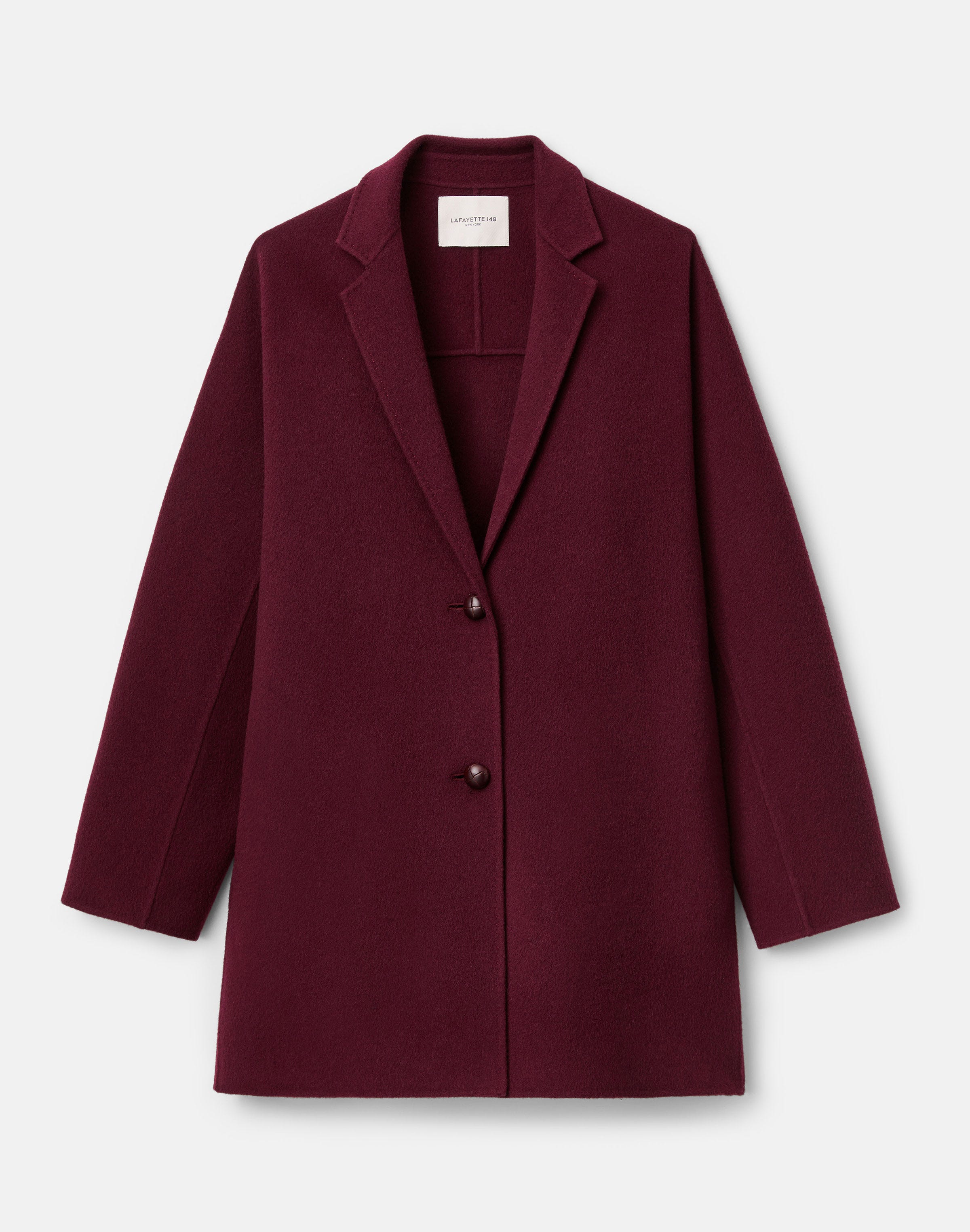 Wool-Cashmere Double Face Car Coat