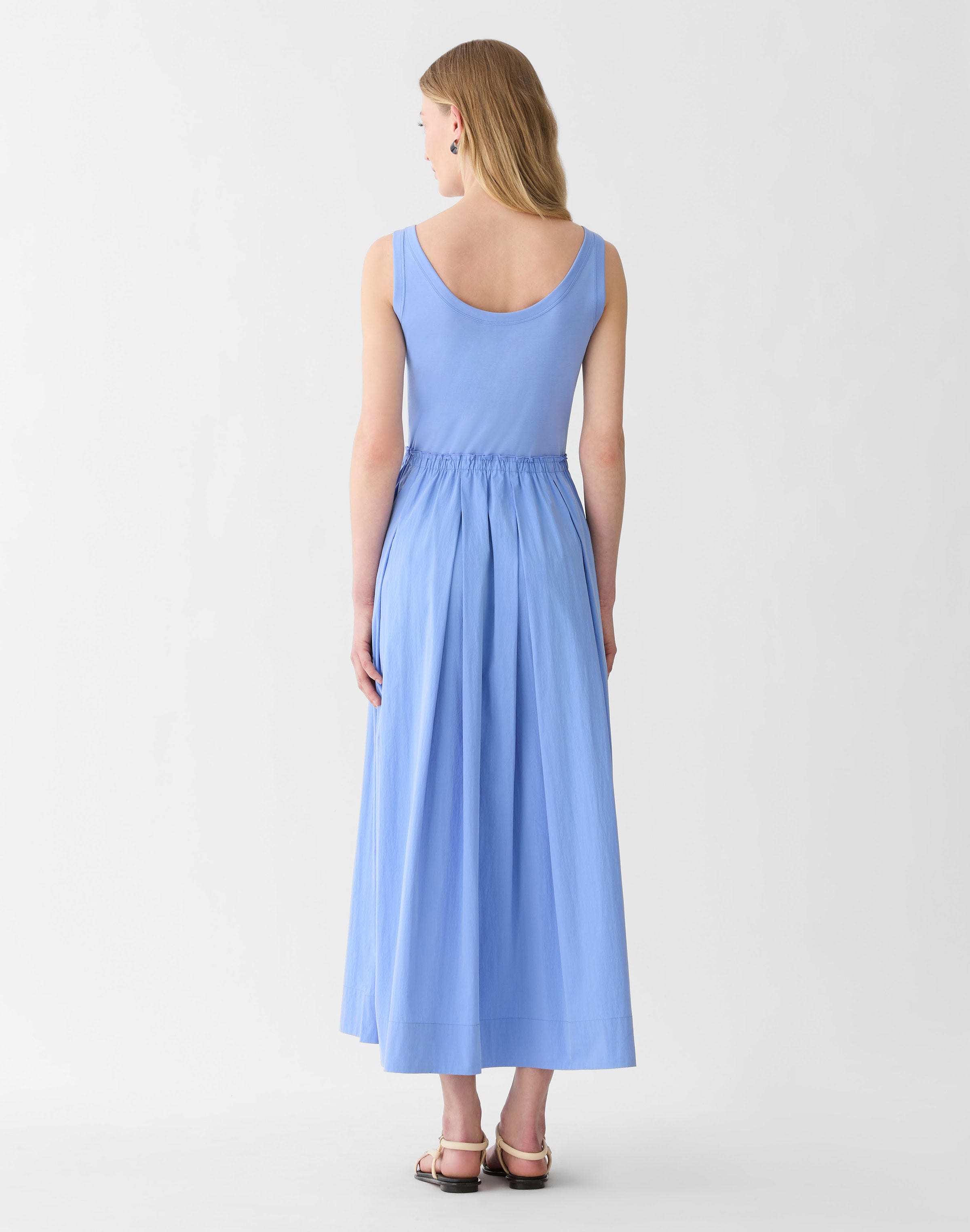 Travel Cotton & Jersey Tank Dress
