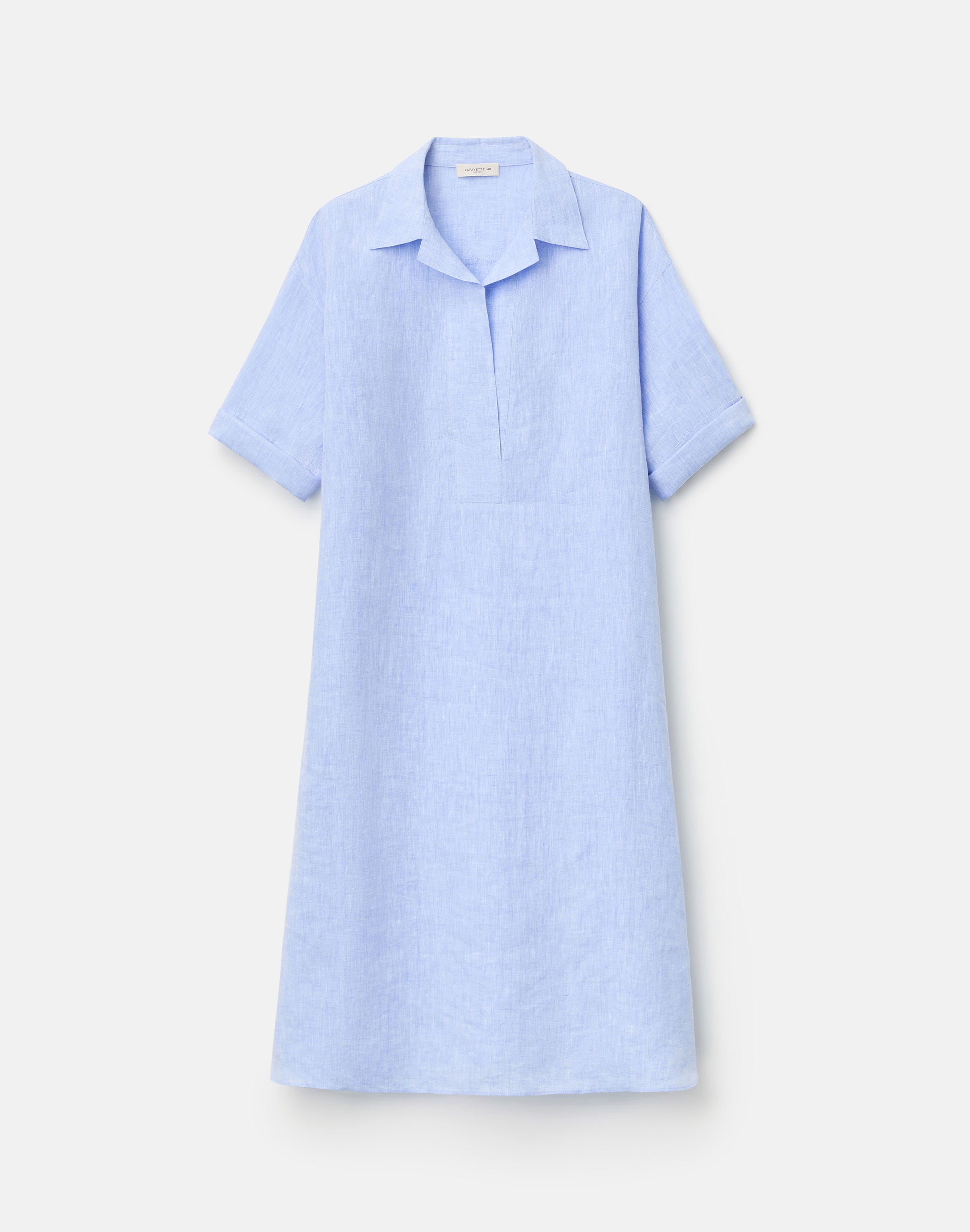 Organic Linen Popover Shirtdress