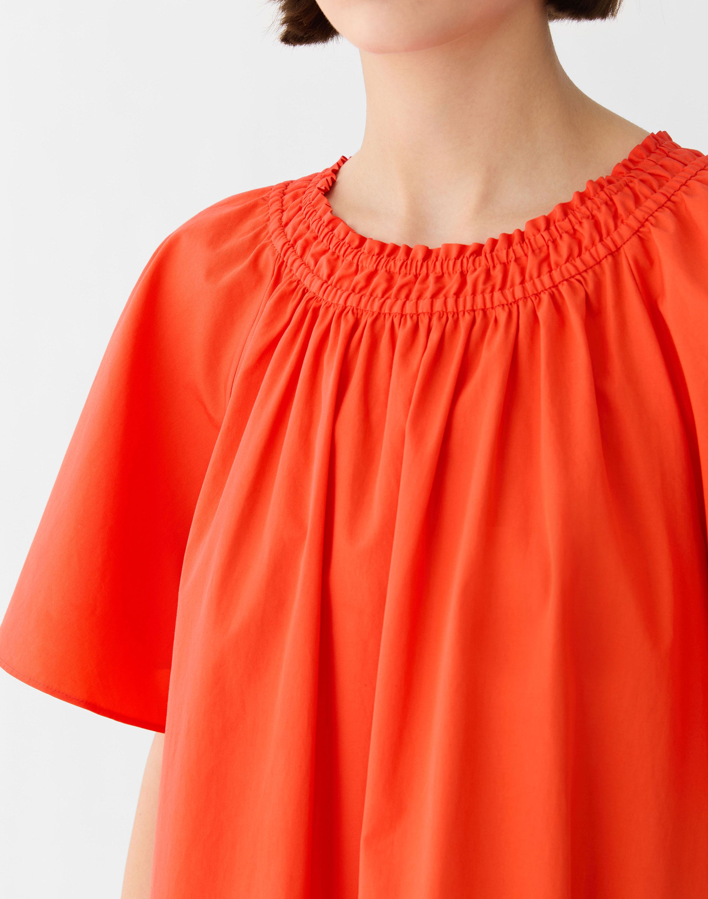 Organic Cotton Poplin Swing Dress