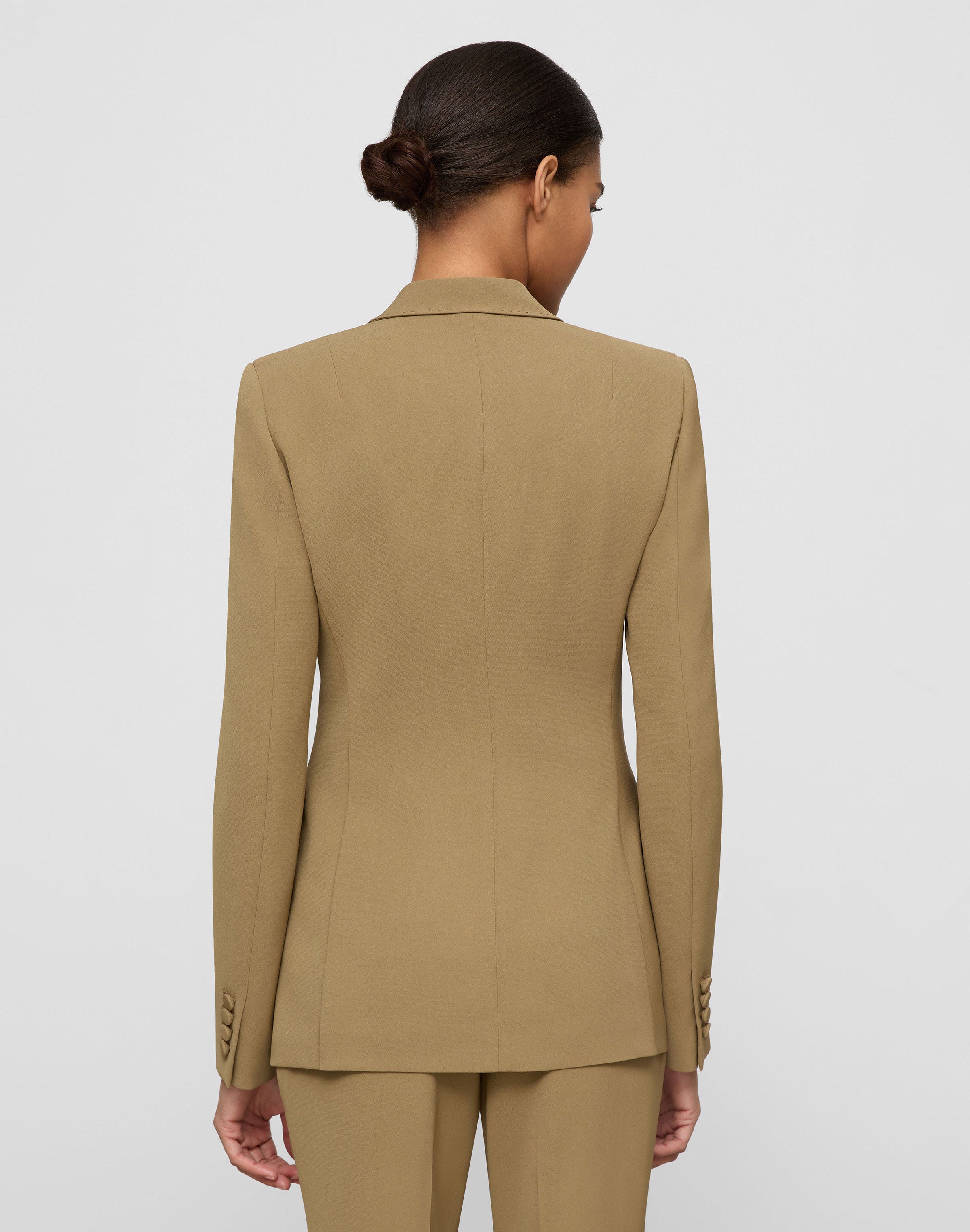Petite Responsible Finesse Crepe Single Button Blazer