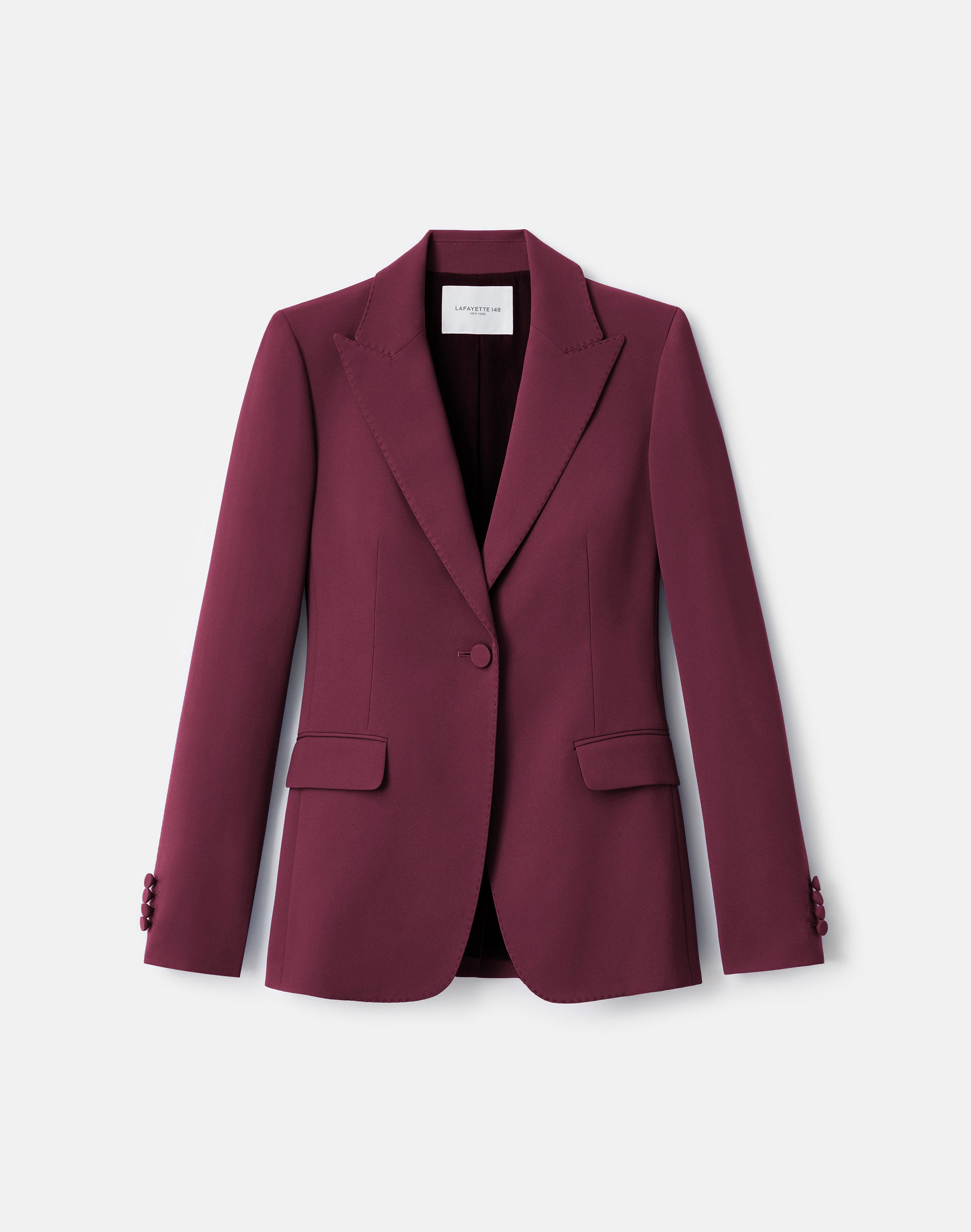 Petite Responsible Finesse Crepe Peak Lapel Blazer