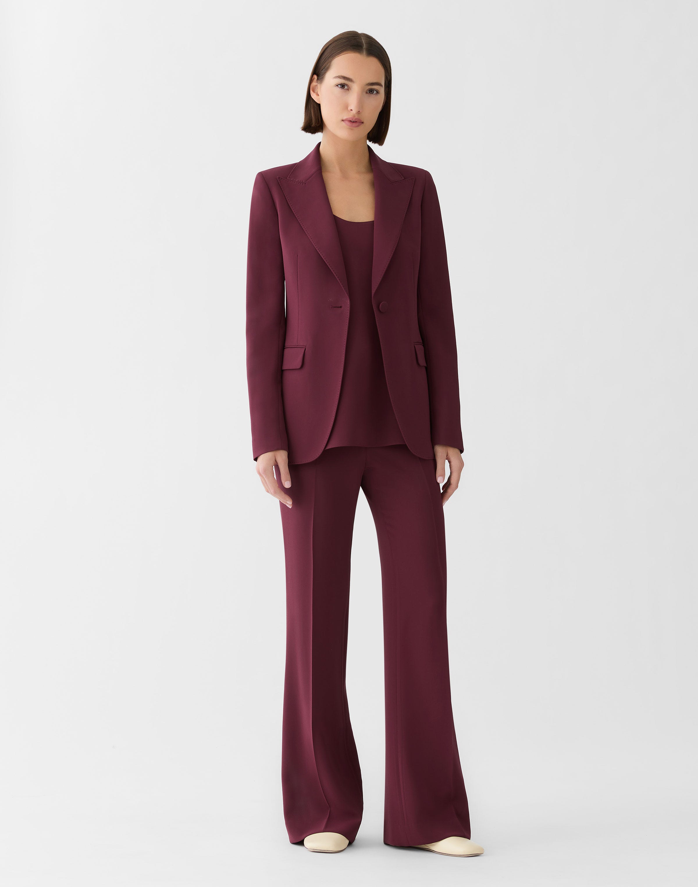Petite Responsible Finesse Crepe Peak Lapel Blazer