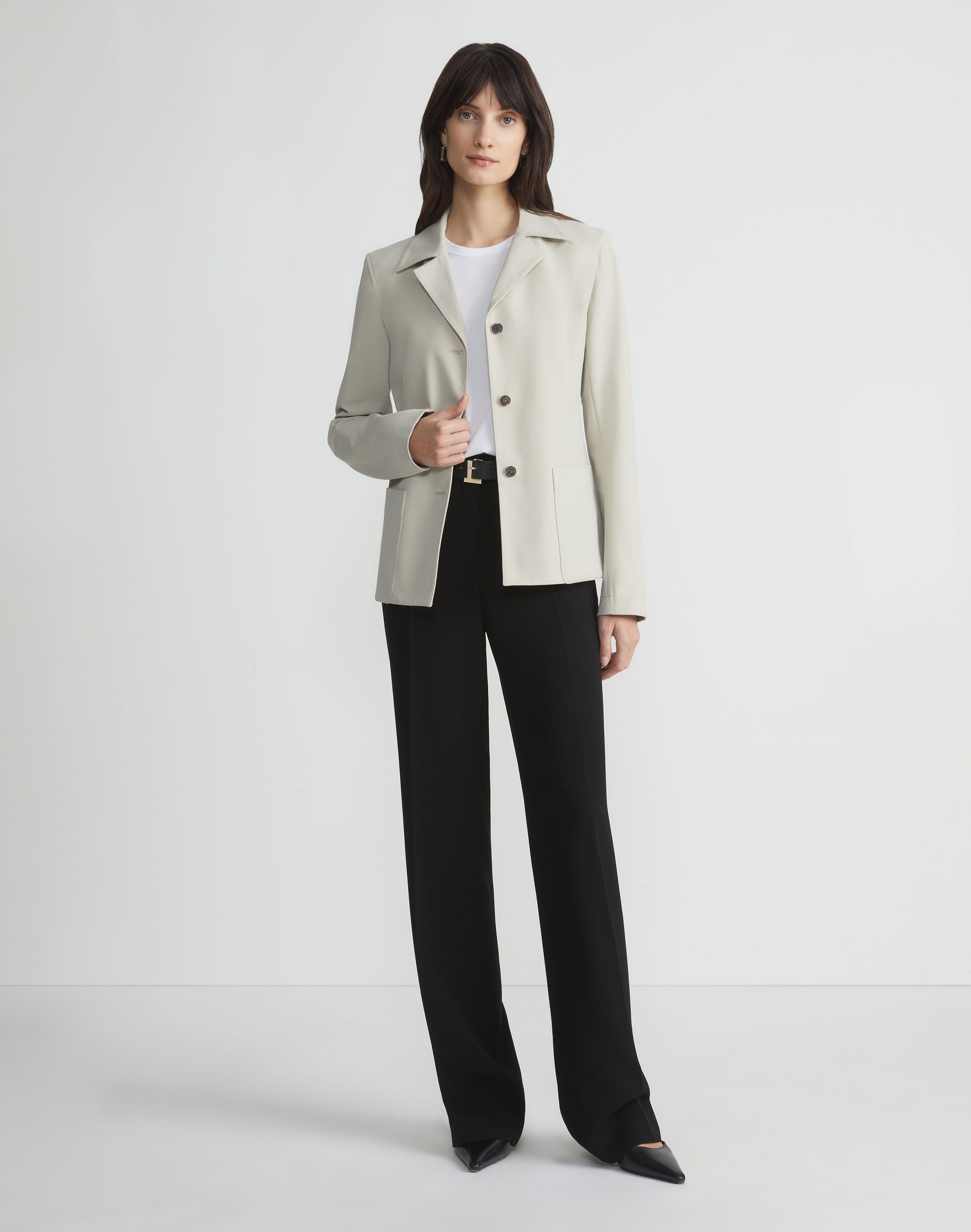 Techno Stretch Twill Patch Pocket Blazer