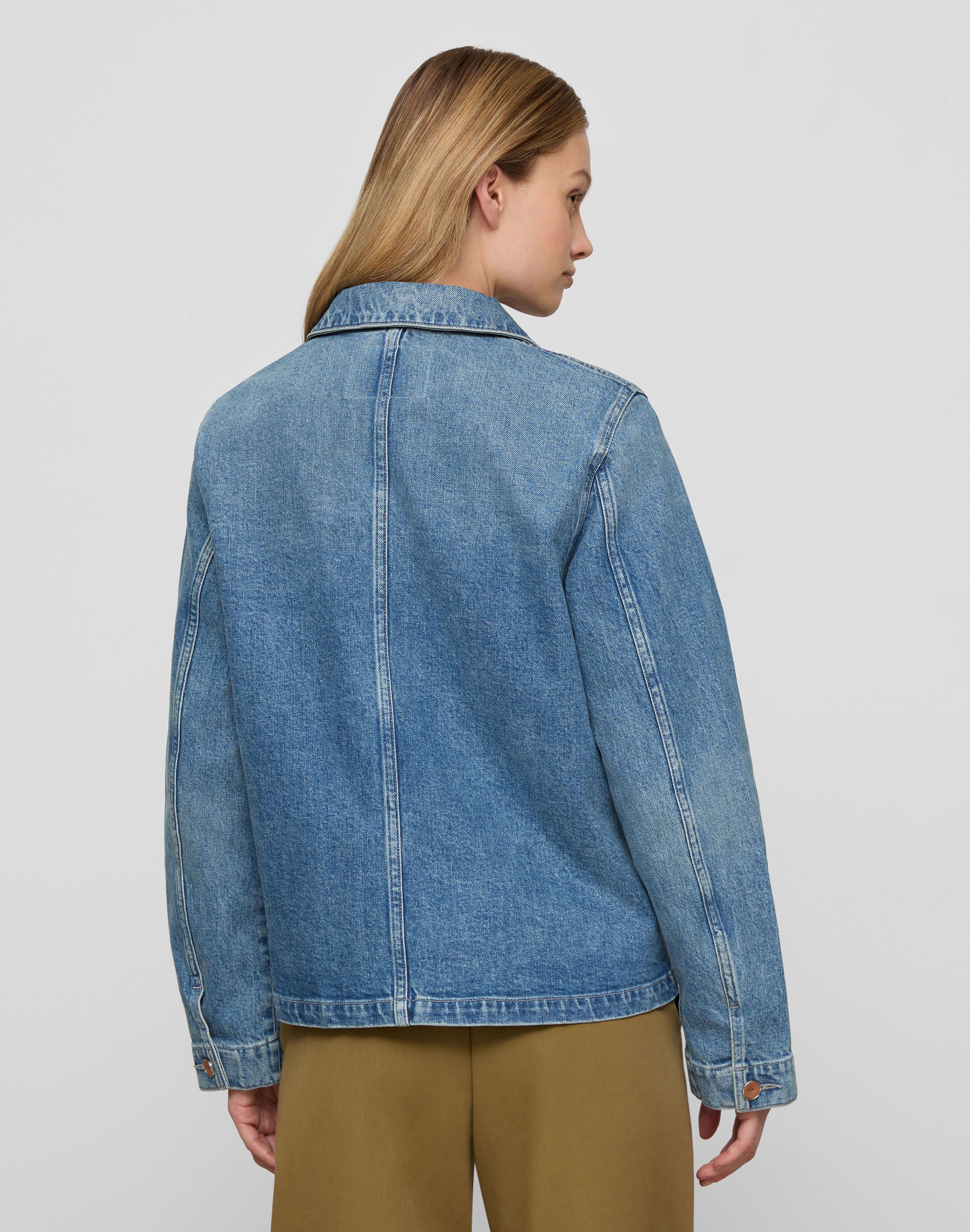 L148 Denim Patch Pocket Jacket
