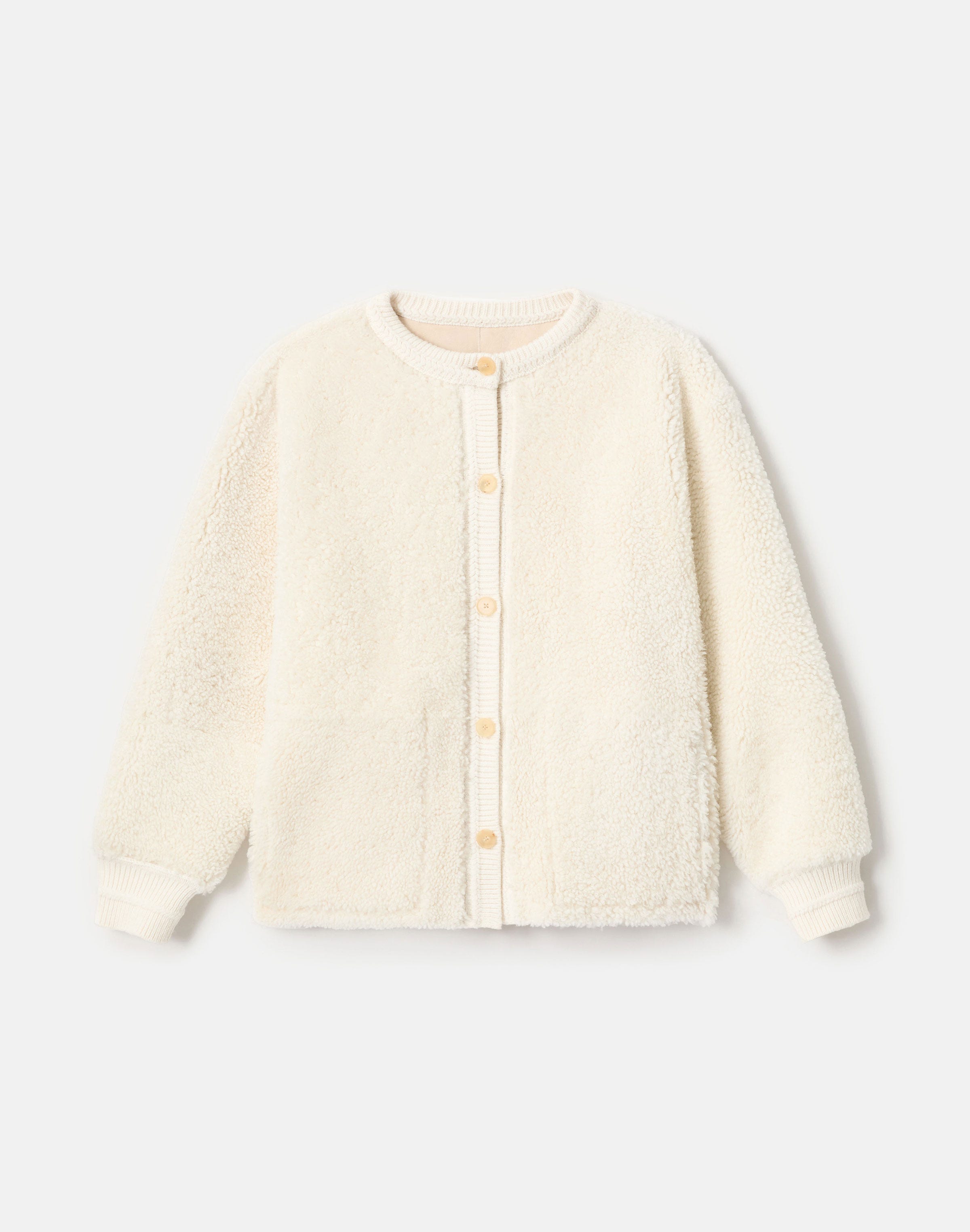 Shearling Reversible Cardigan Jacket