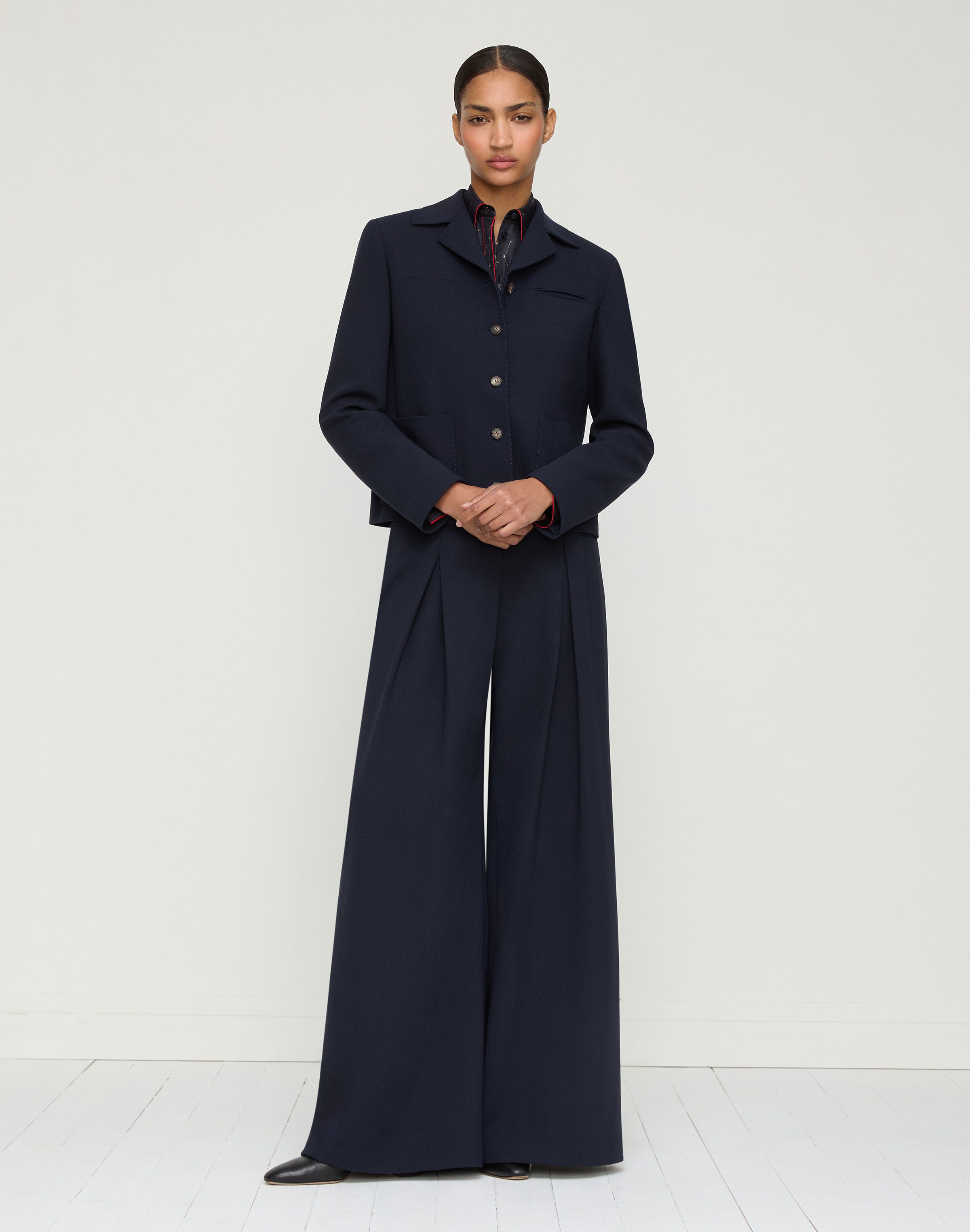 Responsible Wool Double Face Patch Pocket Jacket