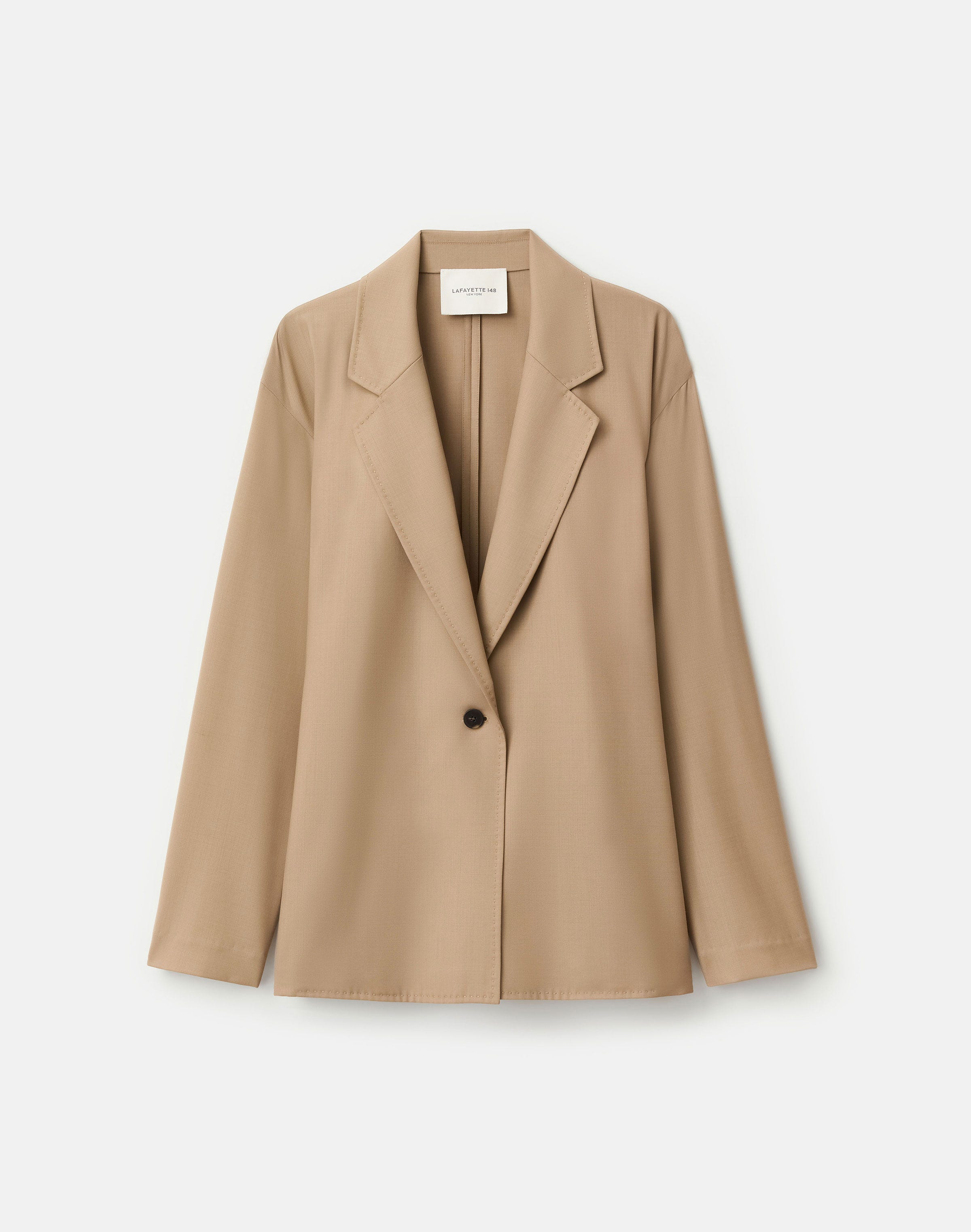 Tropical Wool Tie Back Jacket