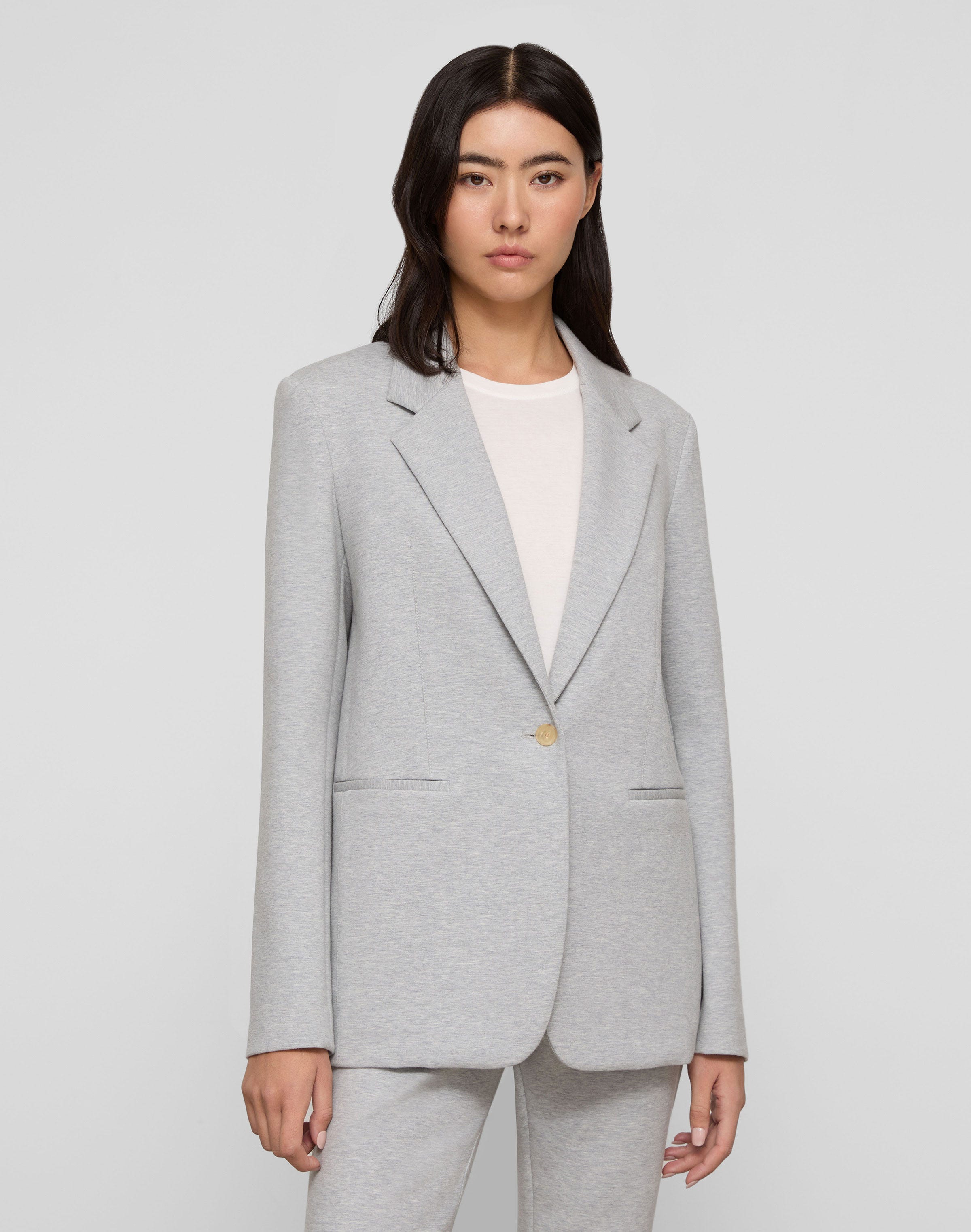 Scuba Mélange Single Button Blazer