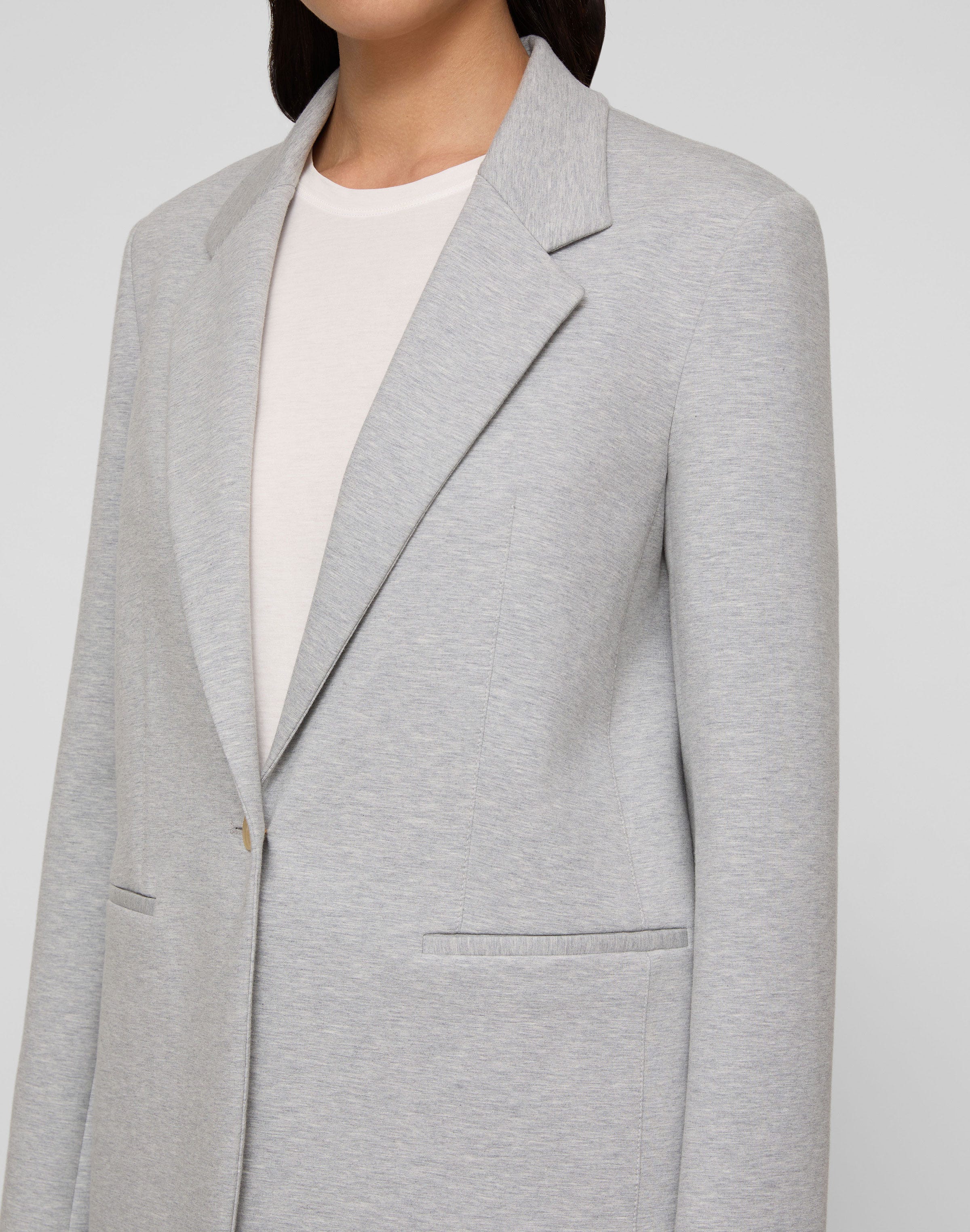 Scuba Mélange Single Button Blazer