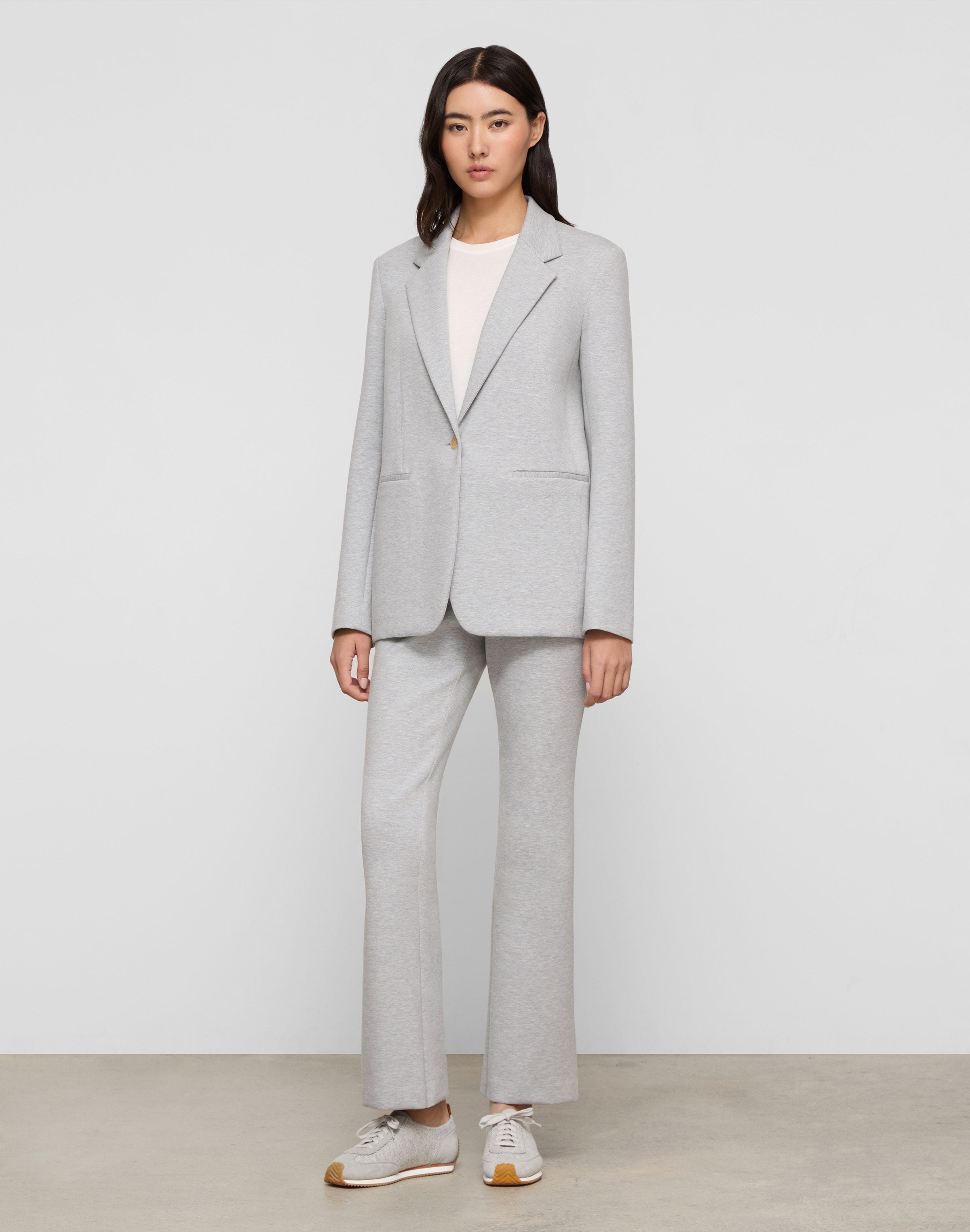 Scuba Mélange Single Button Blazer