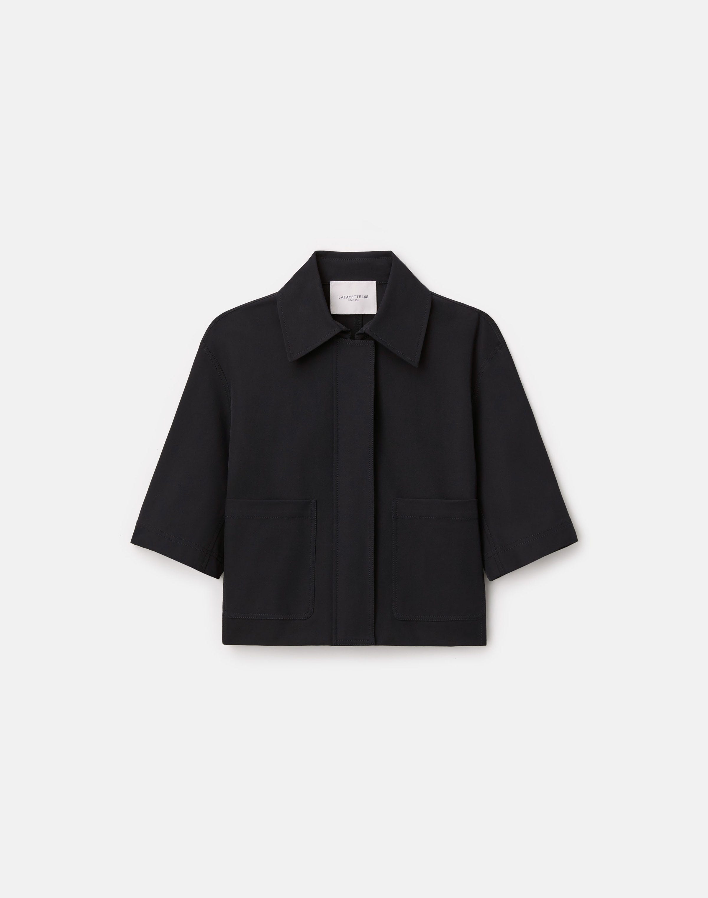 Techno Stretch Twill Cropped Jacket