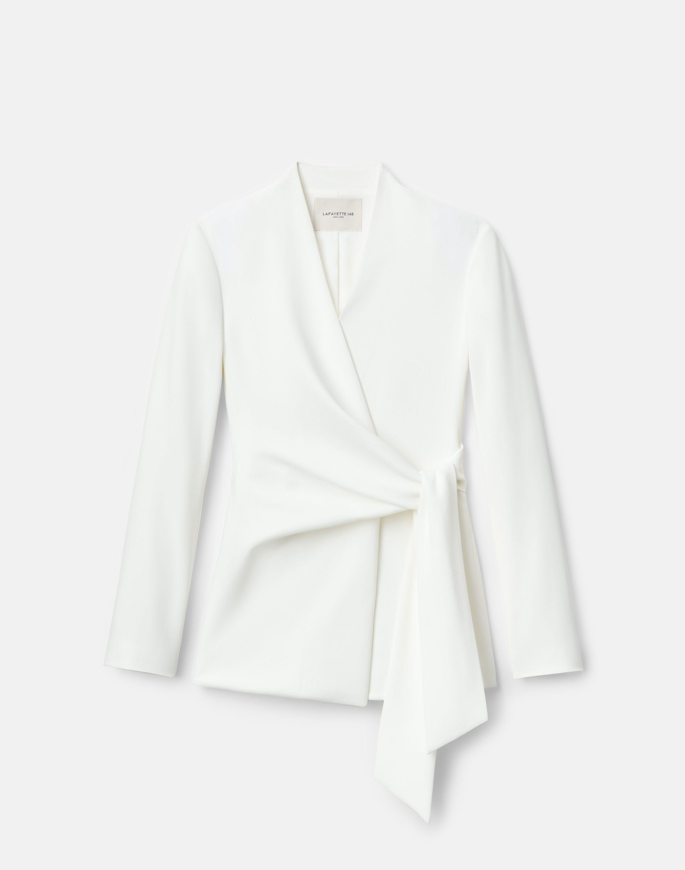 Responsible Finesse Crepe Wrap Blazer