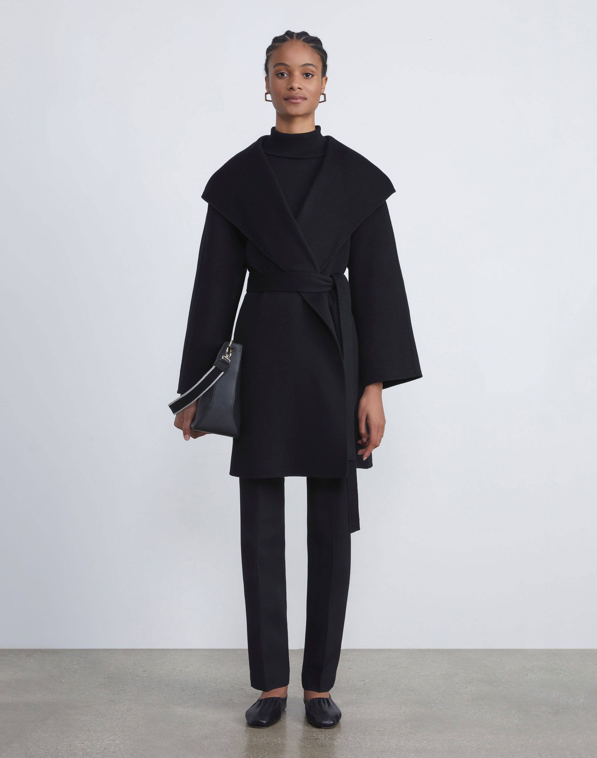 Petite Wool-Silk Crepe Barrow Pant