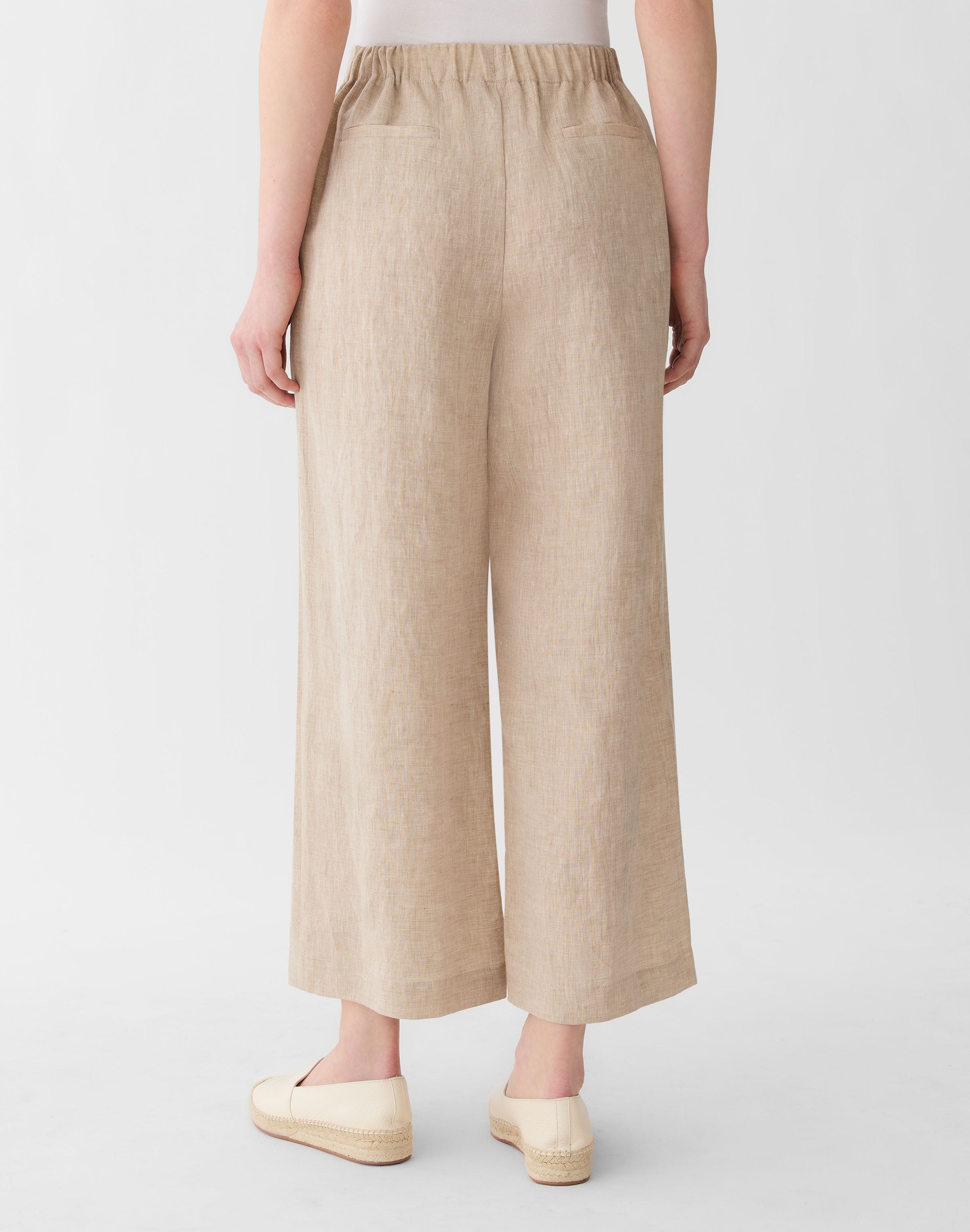 Organic Linen Columbus Cropped Pant