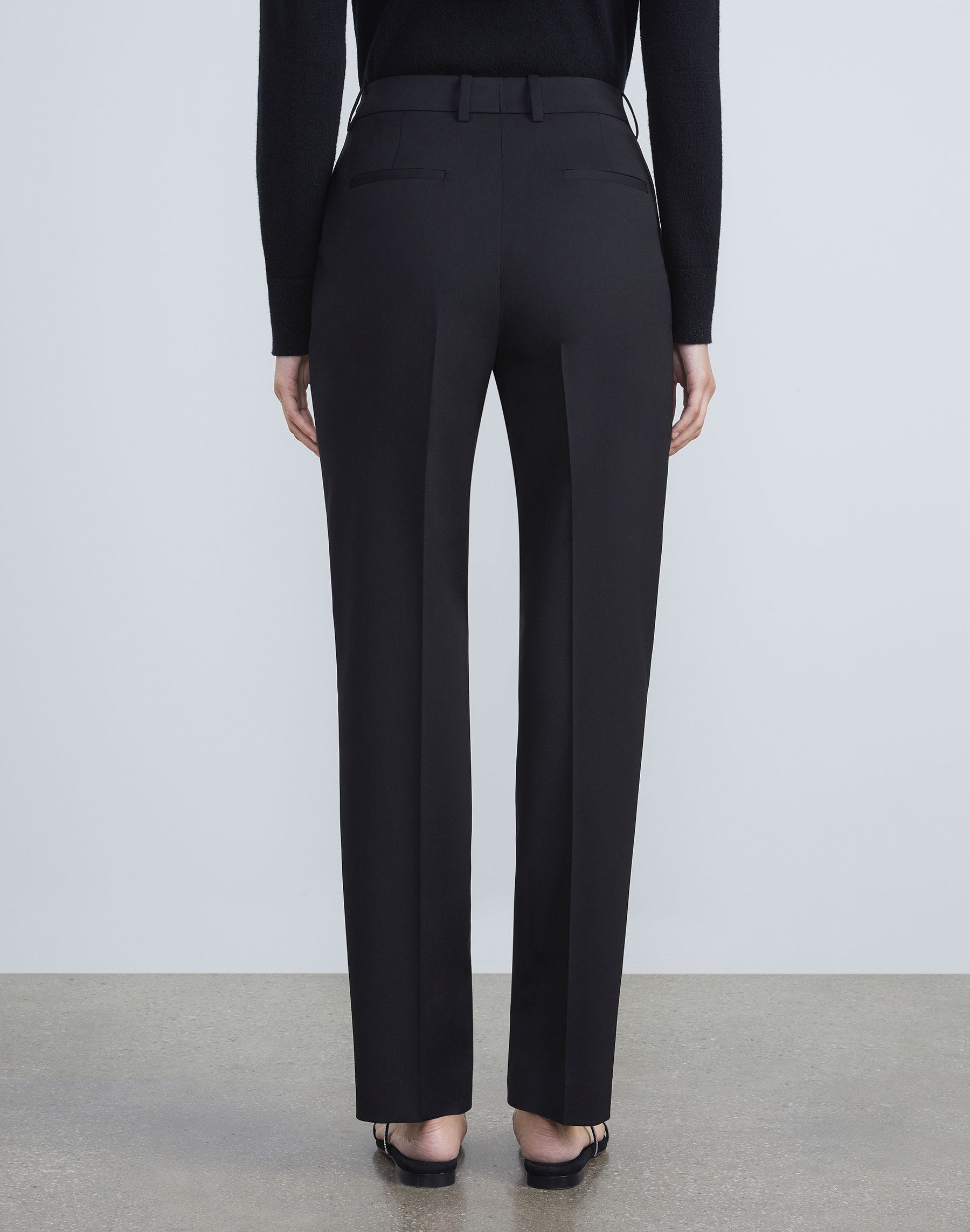 Plus-Size Stretch Wool Clinton Ankle Pant