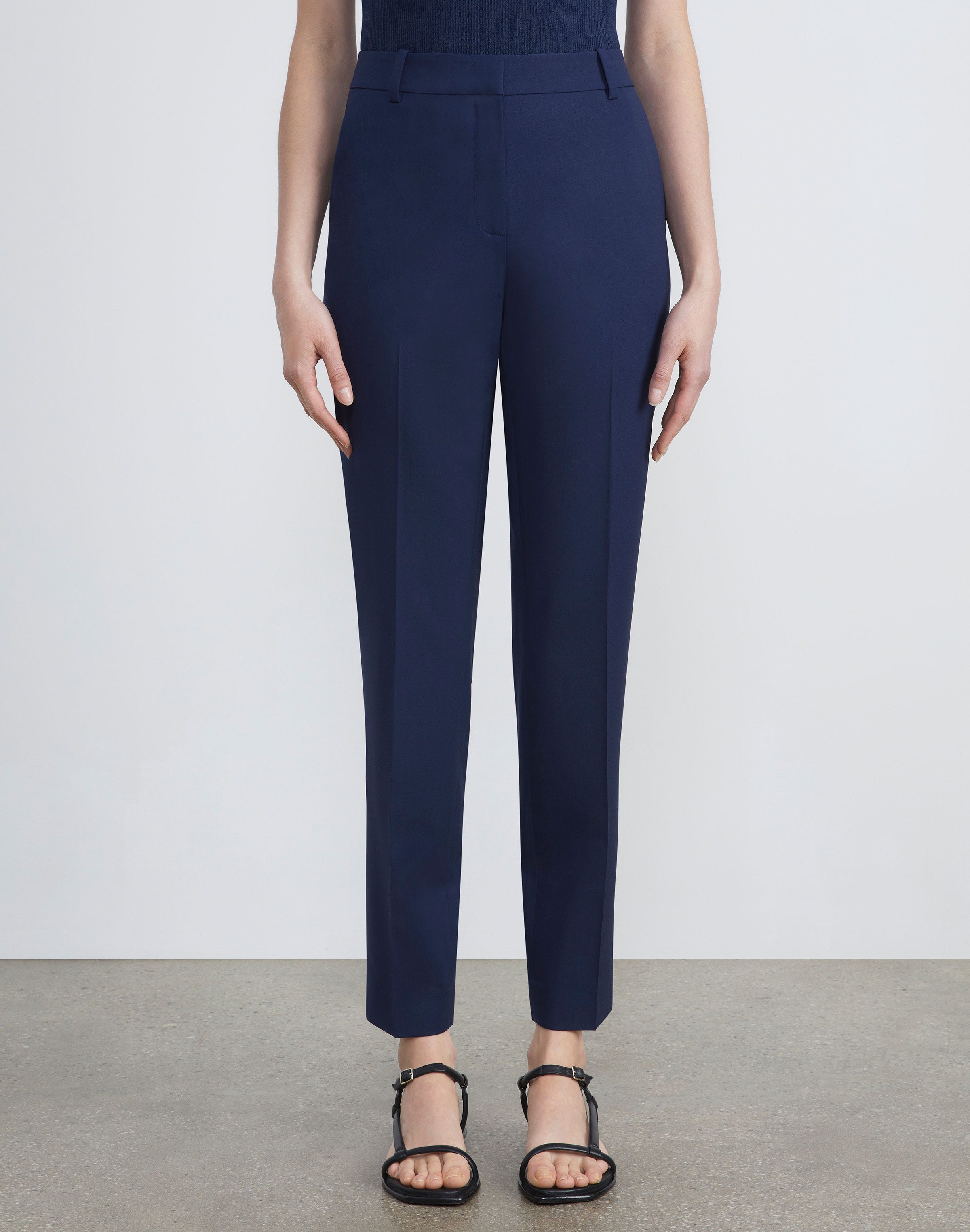 Stretch Wool Clinton Ankle Pant
