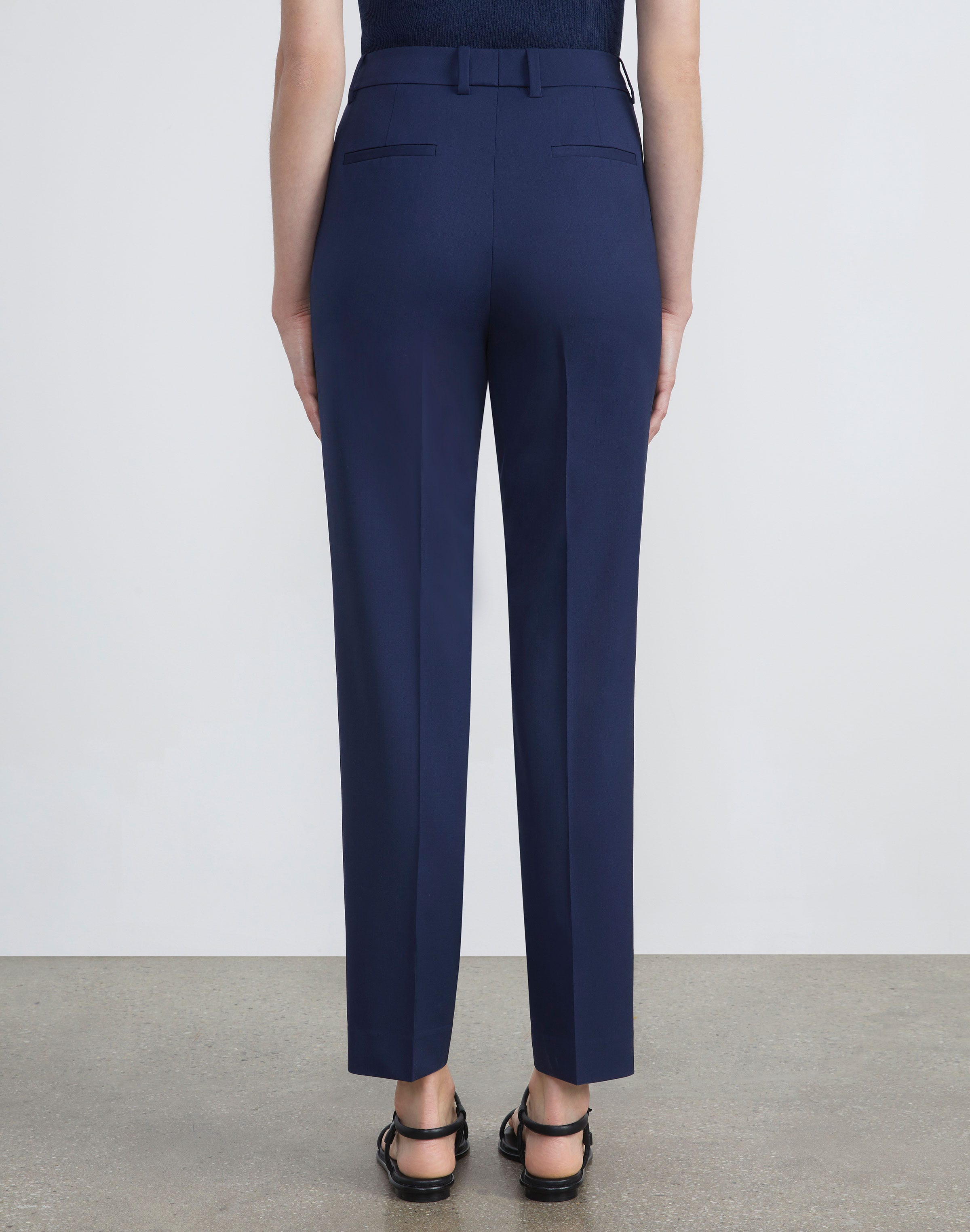 Stretch Wool Clinton Ankle Pant