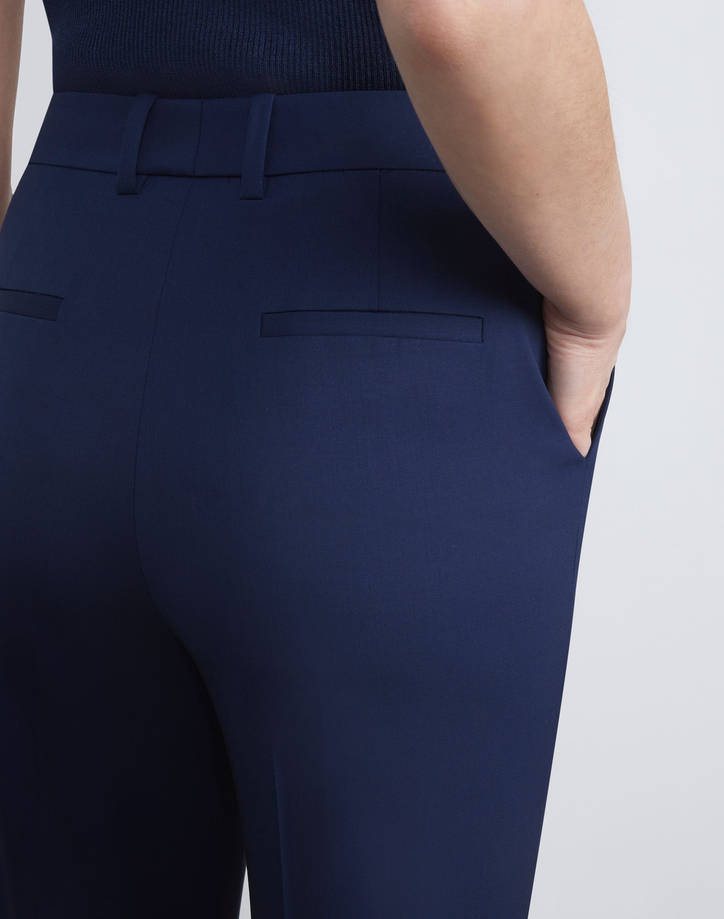 Stretch Wool Clinton Ankle Pant