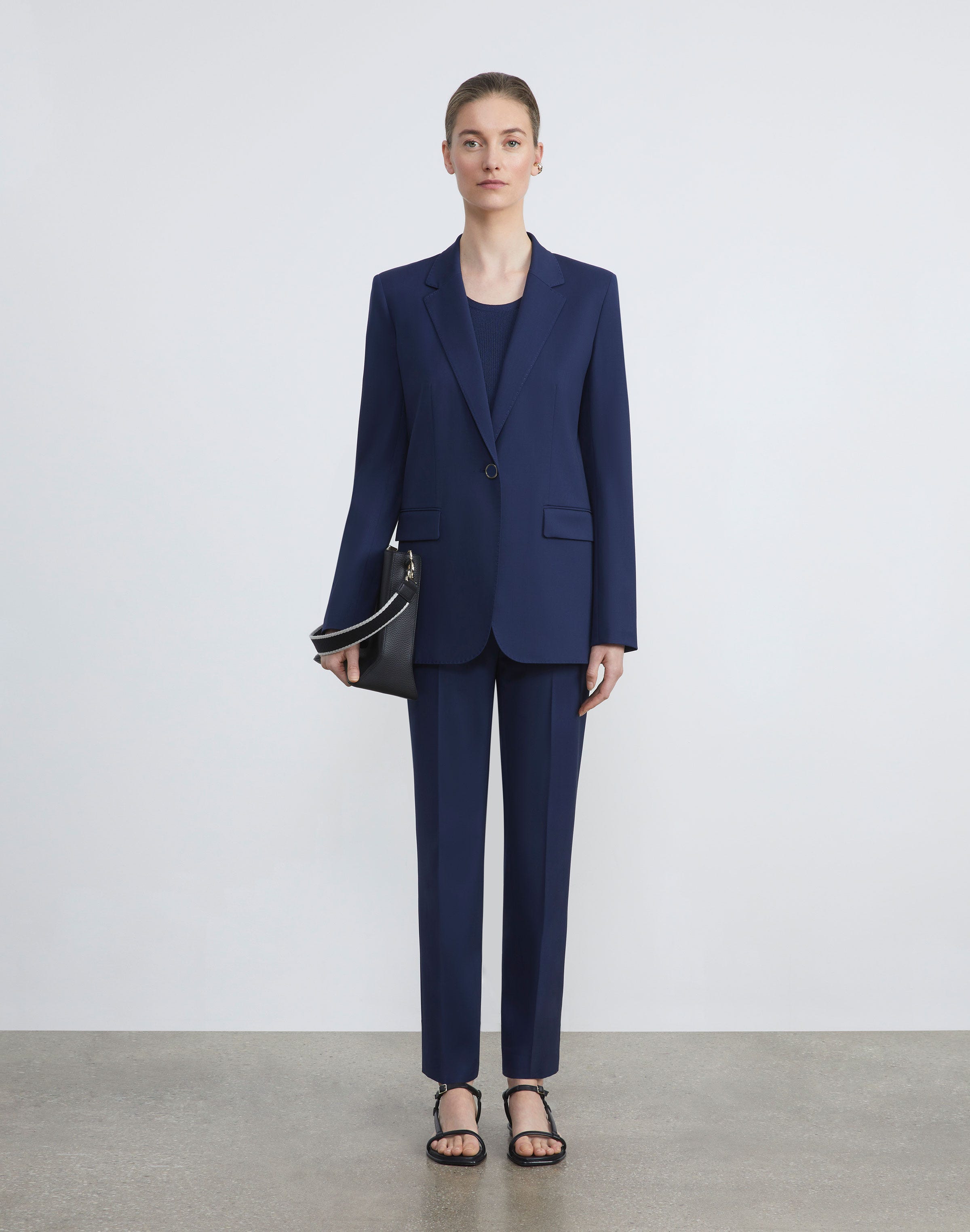 Stretch Wool Clinton Ankle Pant