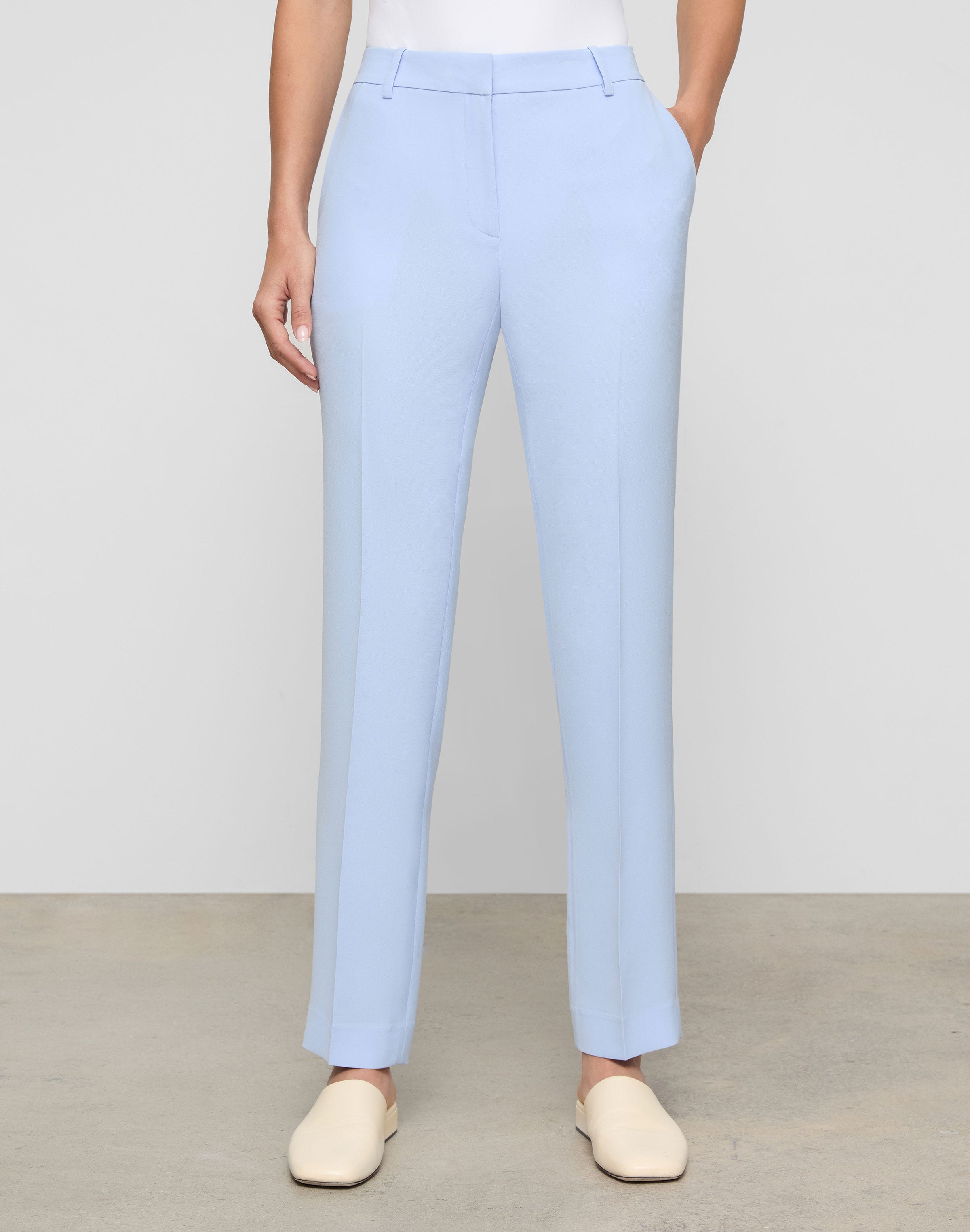 Plus-Size Finesse Crepe Clinton Ankle Pant