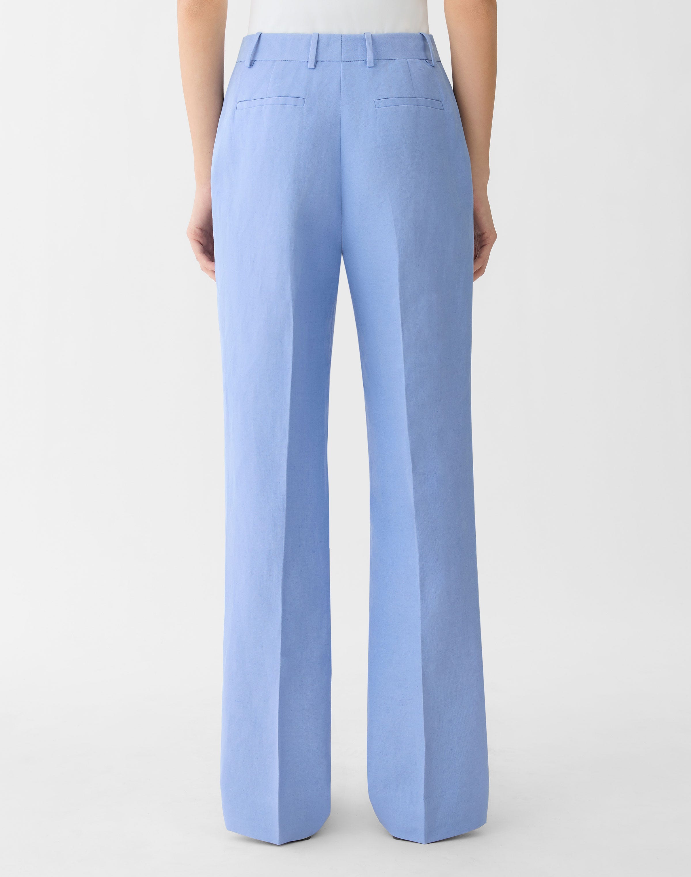 Silk-Linen Gates Pant