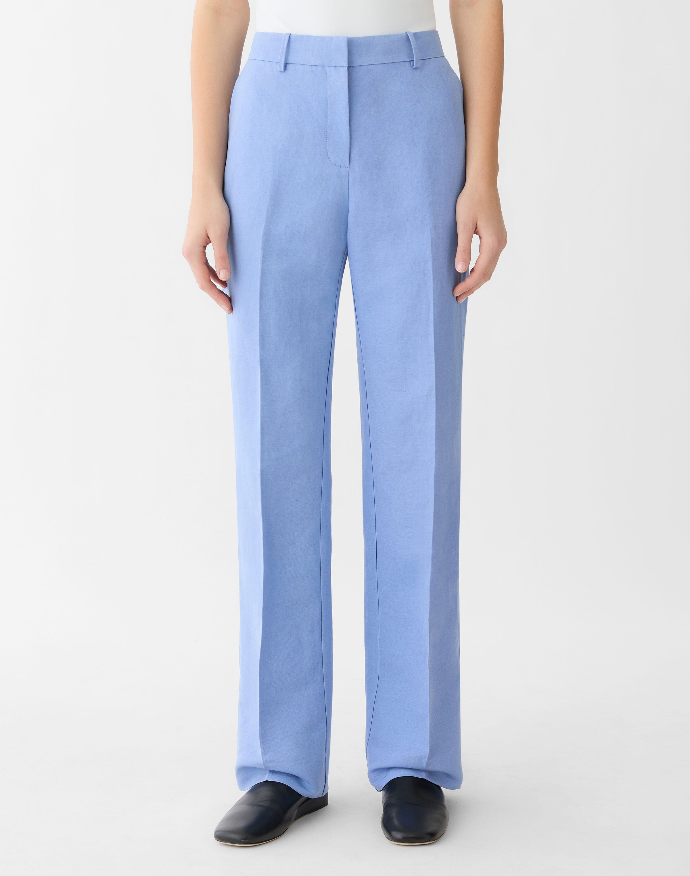 Silk-Linen Gates Pant