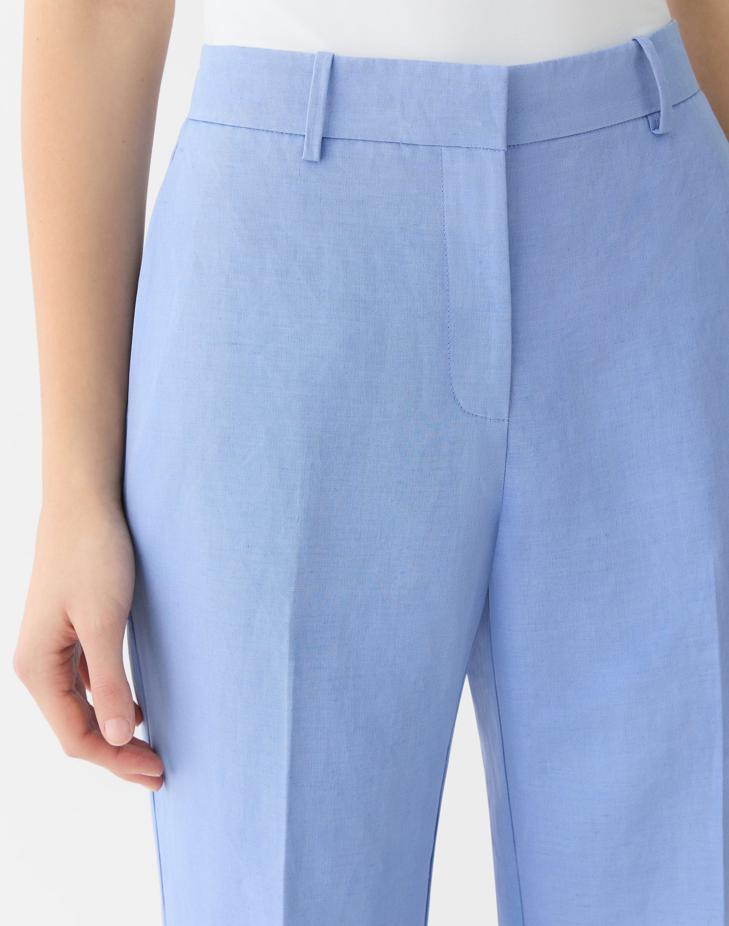 Silk-Linen Gates Pant