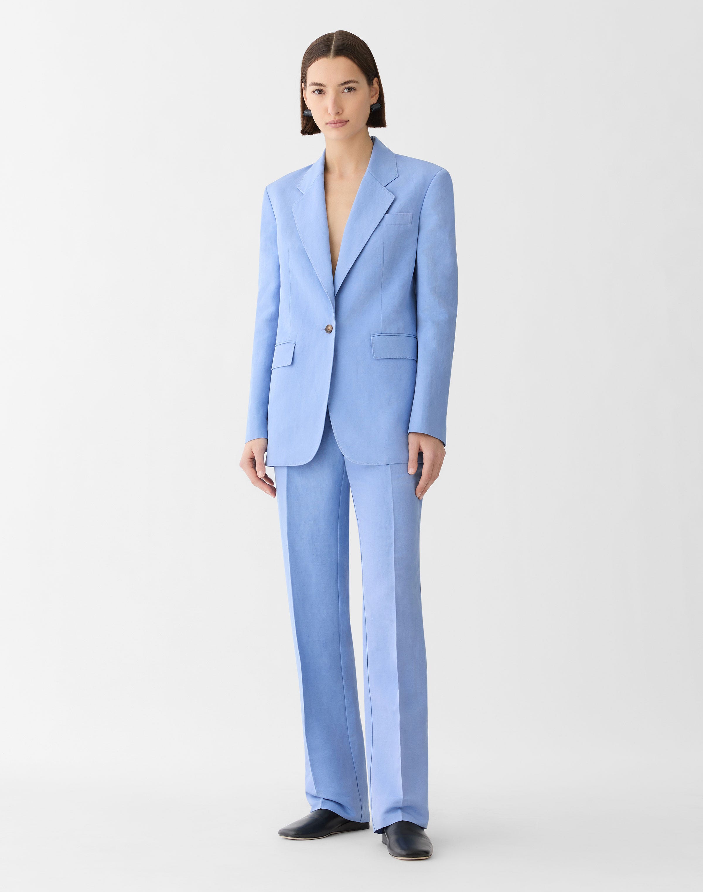 Silk-Linen Gates Pant