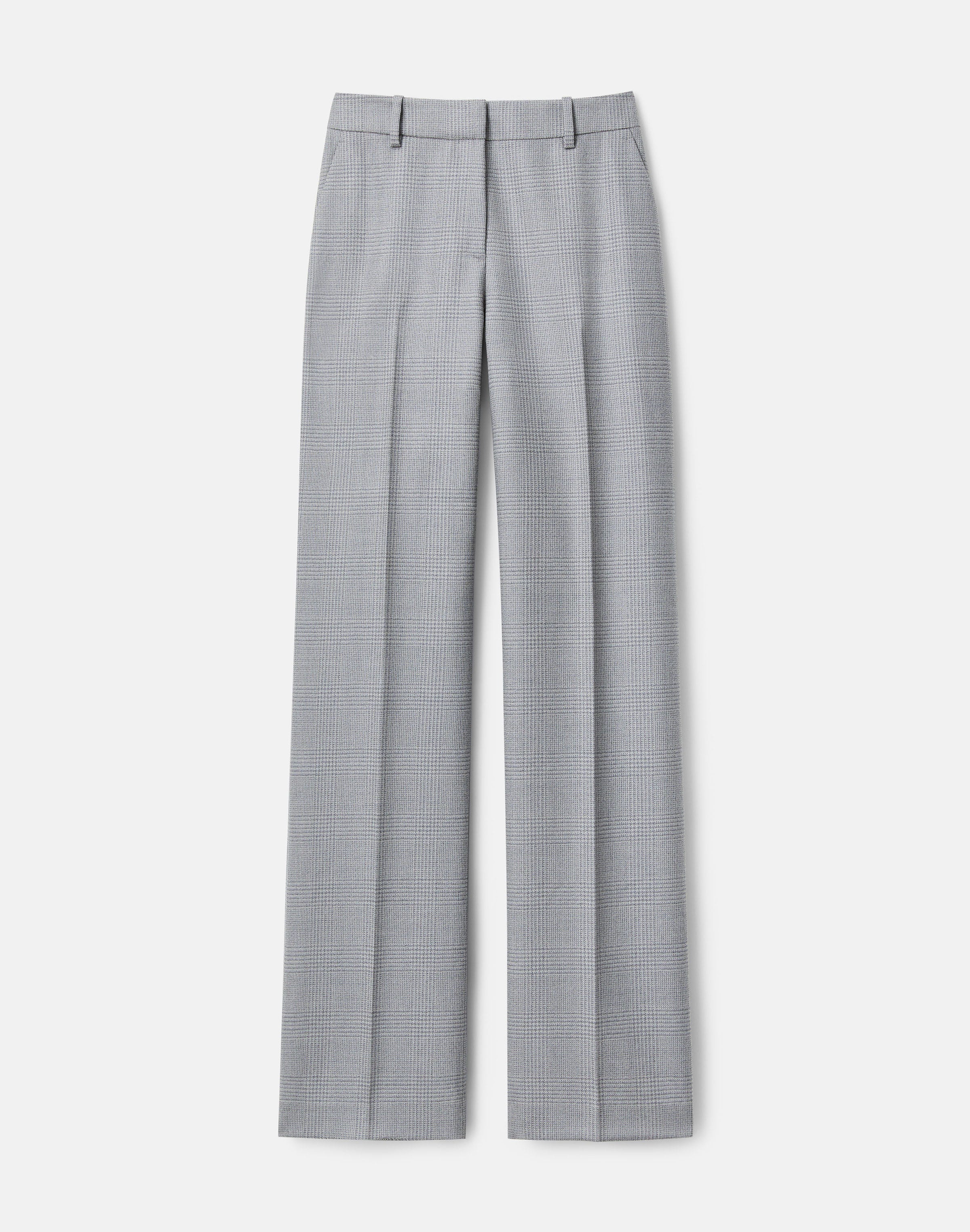 Wool Glen Plaid Gates Straight Pant