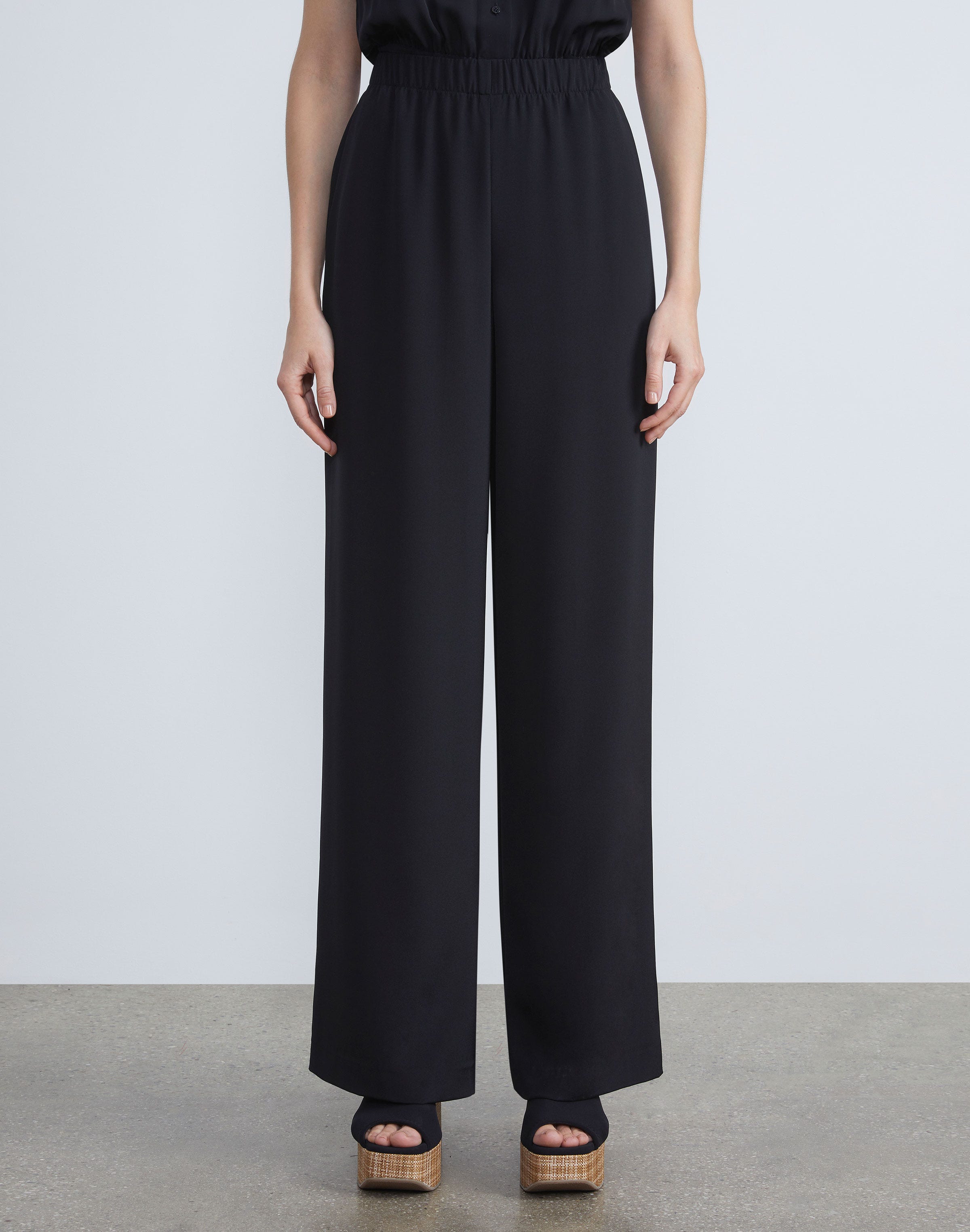 Organic Silk Crepe De Chine Perry Pant